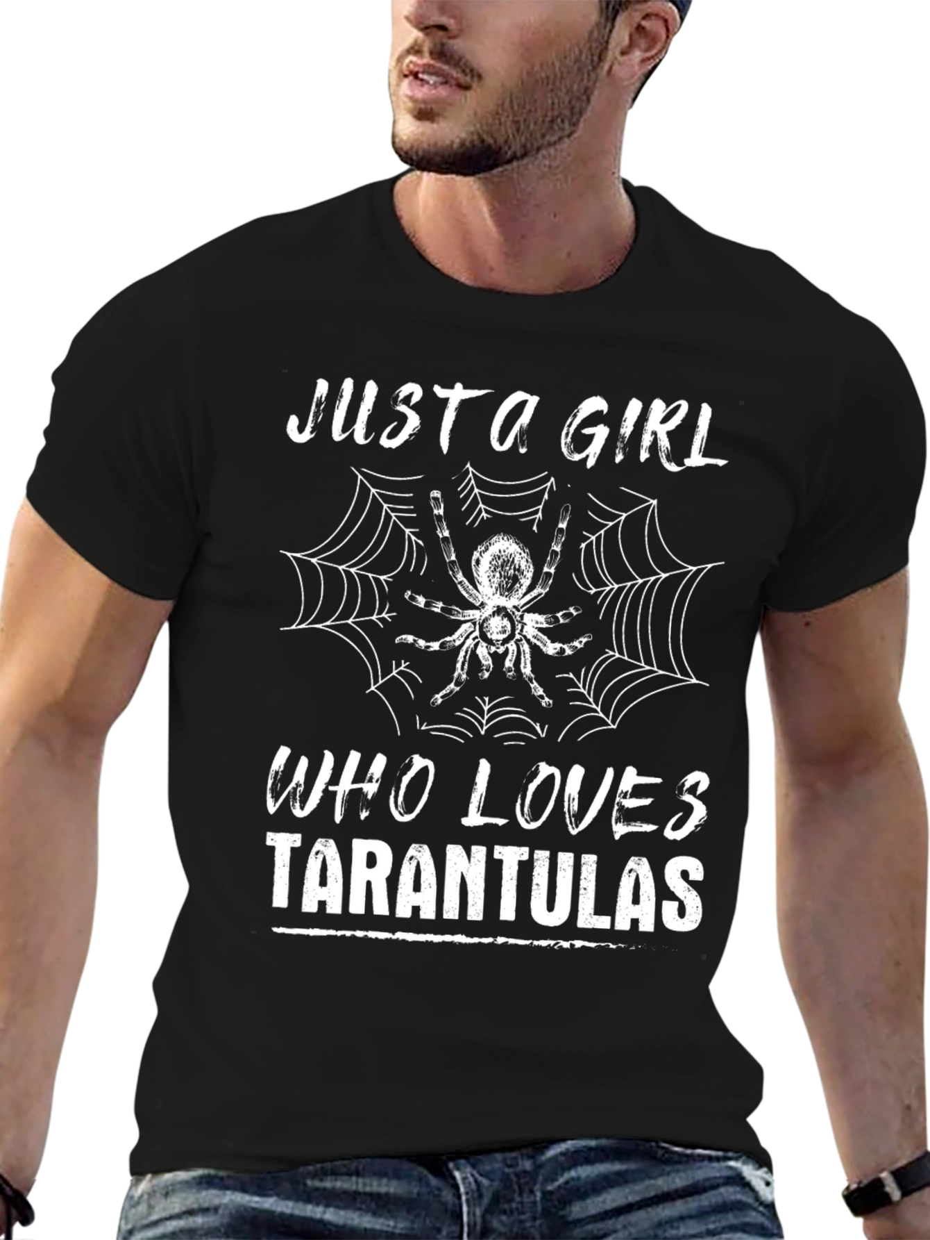 Just a Girl Who Loves Tarantulas Graphic Tee