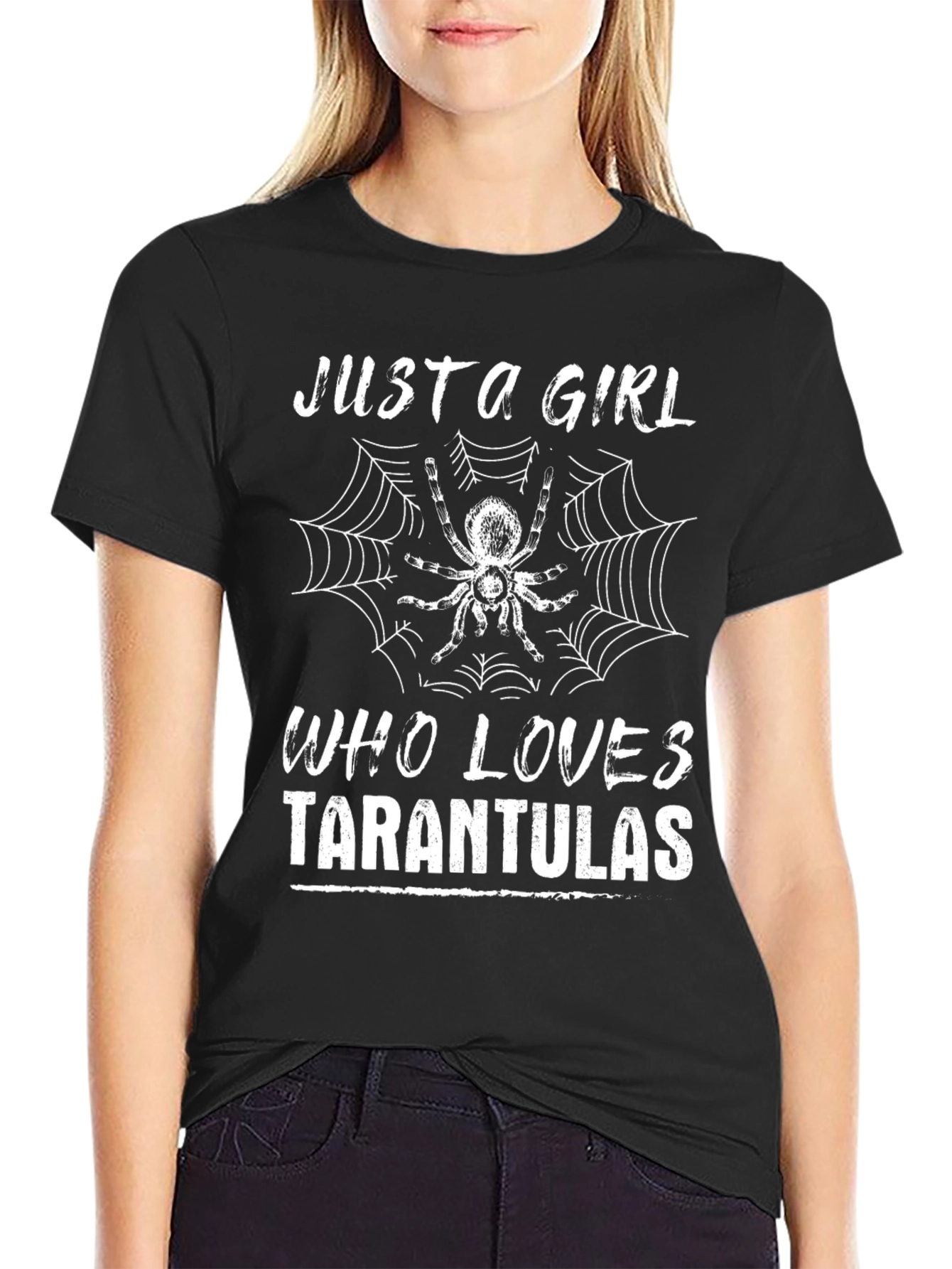 Just a Girl Who Loves Tarantulas Graphic Tee