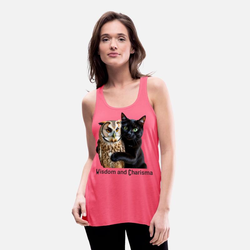 Mystic Night Owl with Cat Embrace