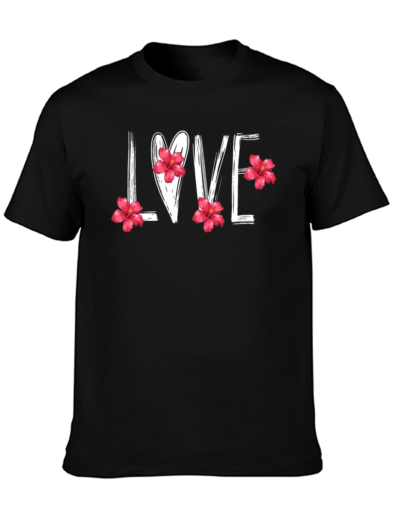 Floral LOVE T-Shirt - Stylish Graphic Tee