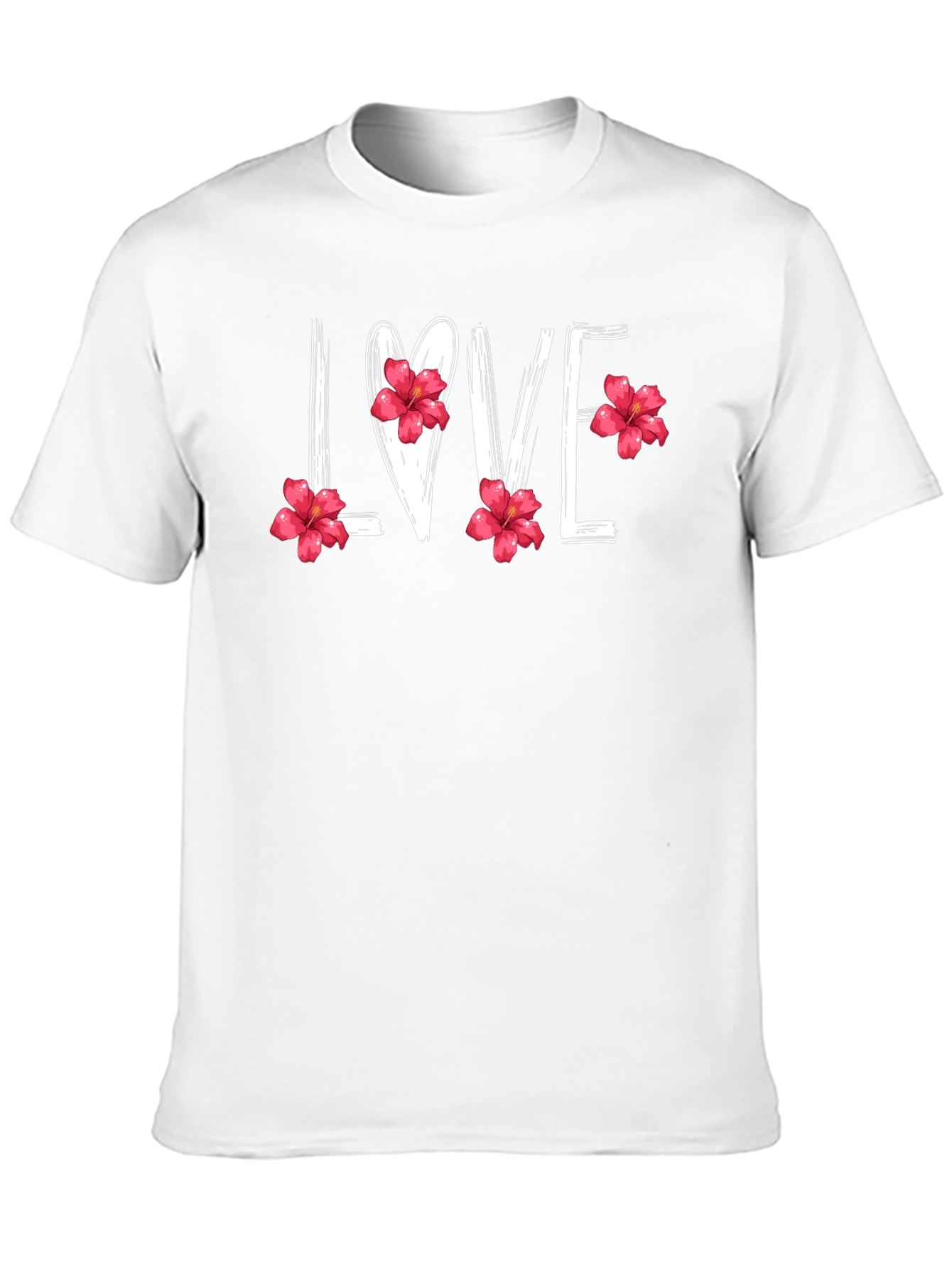 Floral LOVE T-Shirt - Stylish Graphic Tee