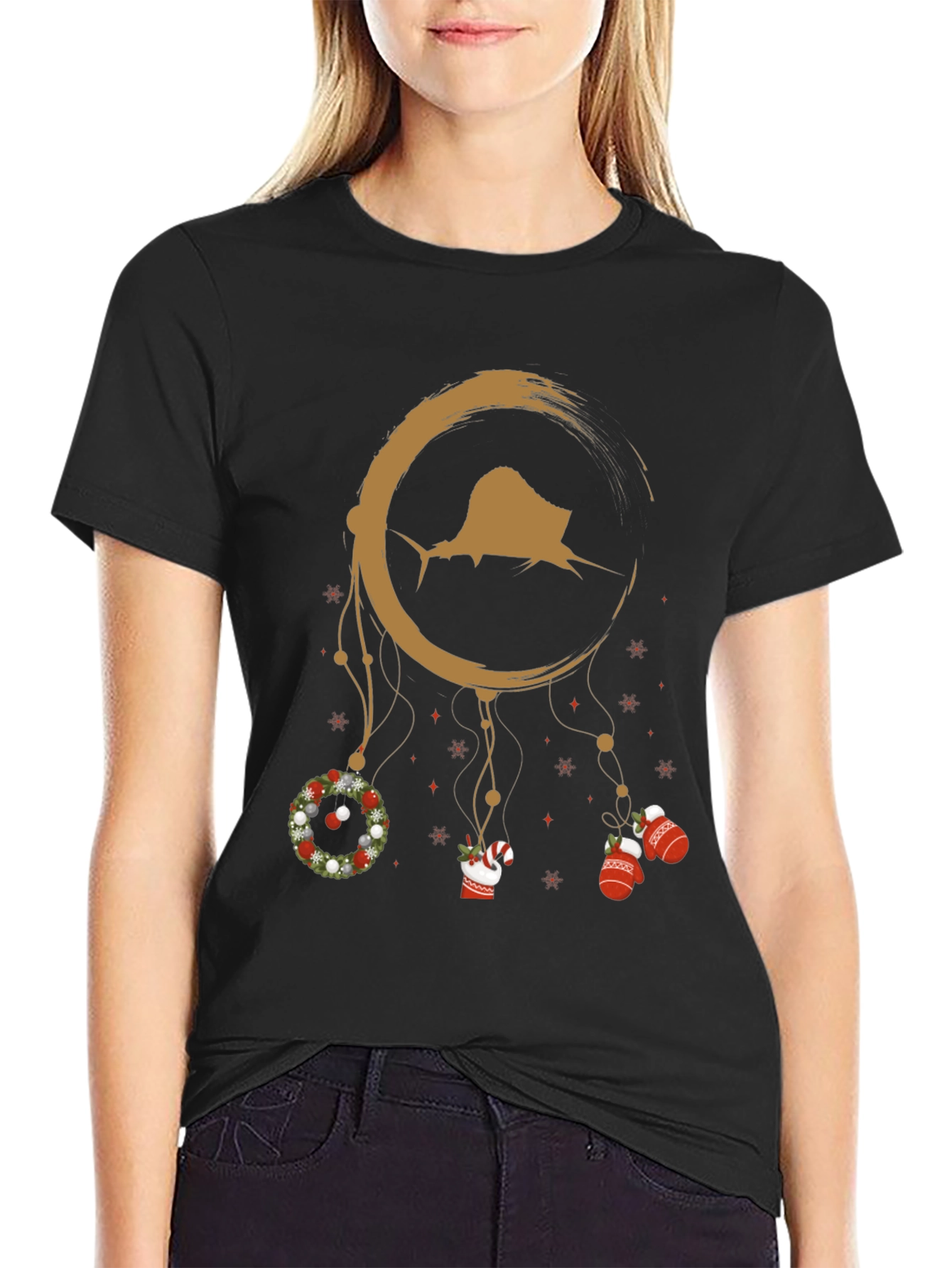 Festive Fishing Dreamcatcher T-Shirt