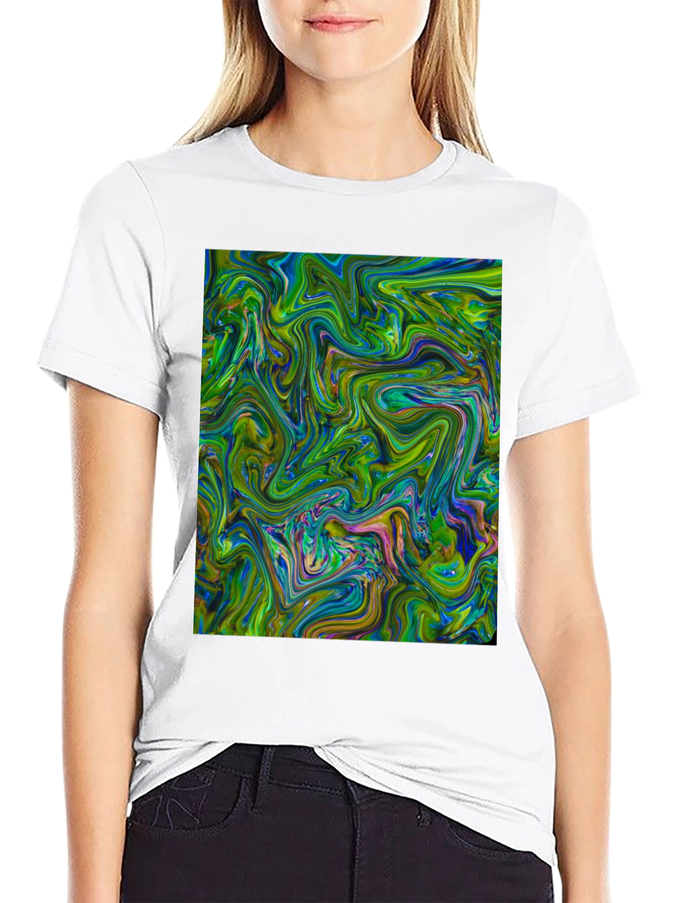 Swirl Patterned T-Shirt