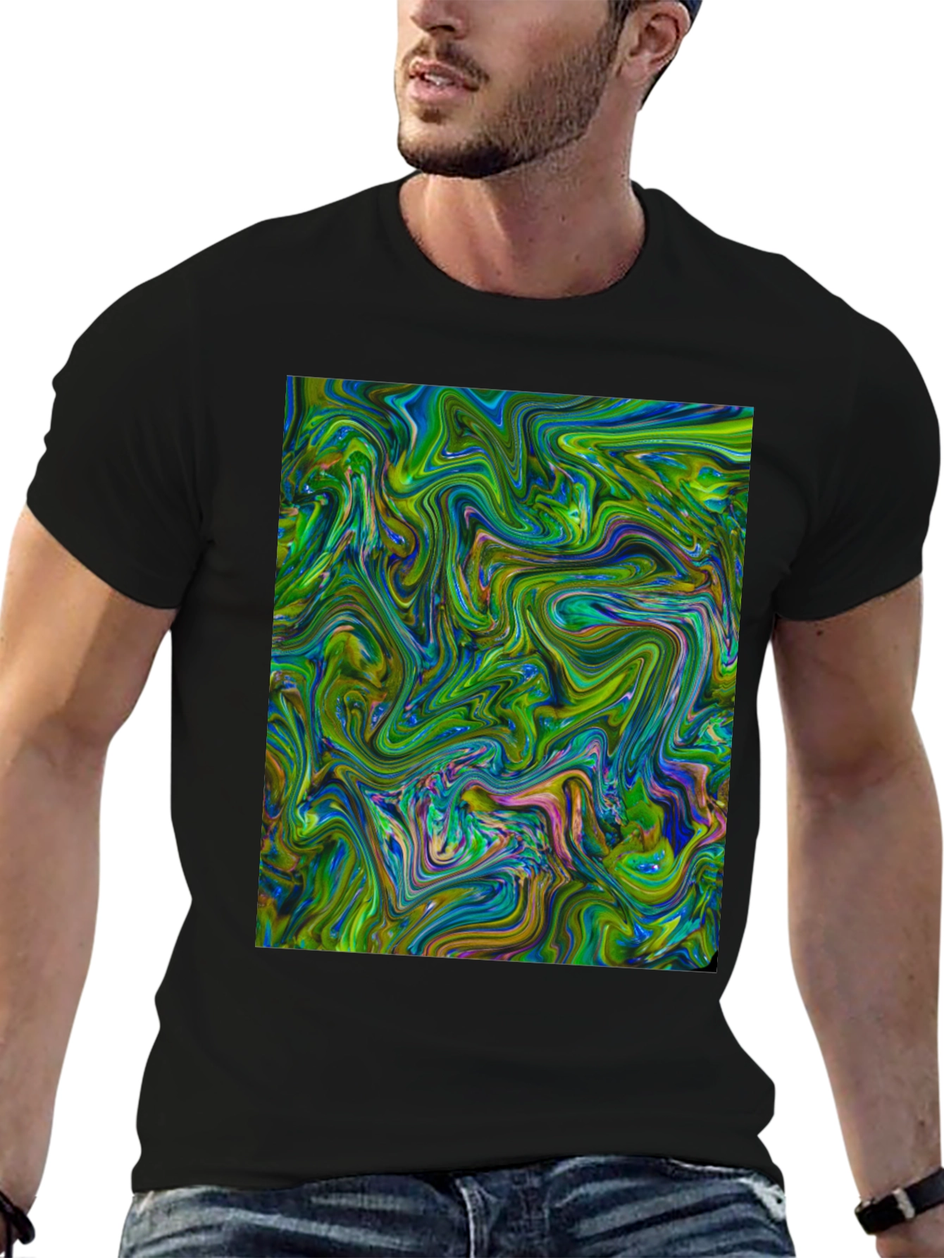 Swirl Patterned T-Shirt