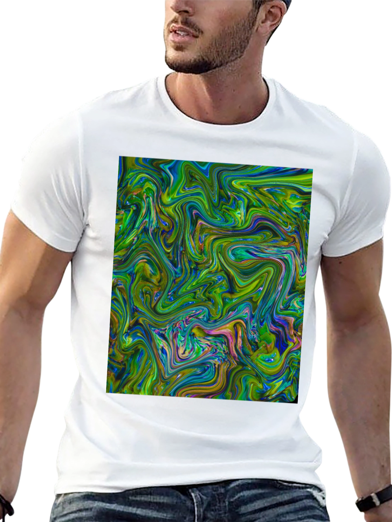 Swirl Patterned T-Shirt