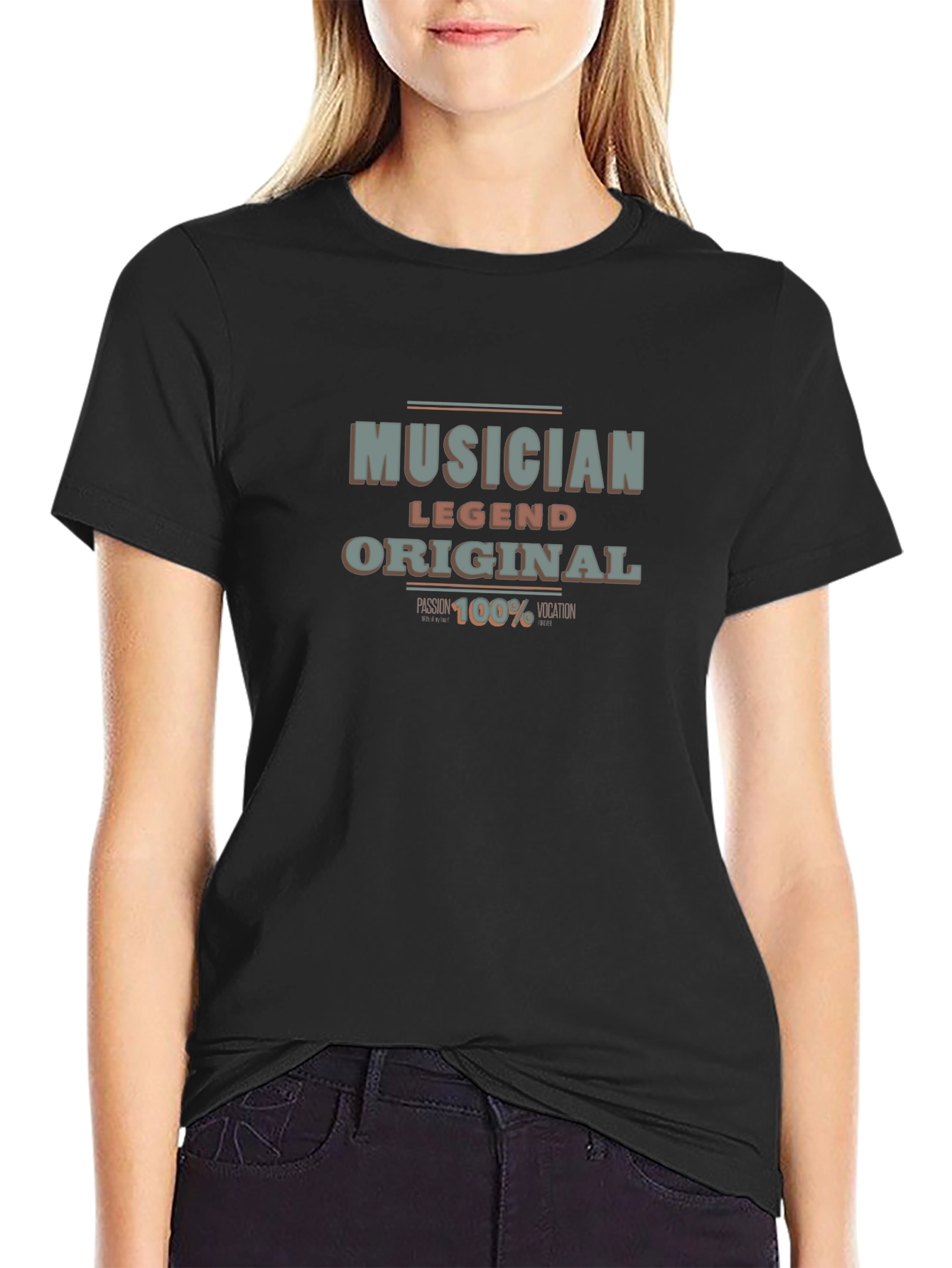 Musician Legend Original Graphic Tee - Black