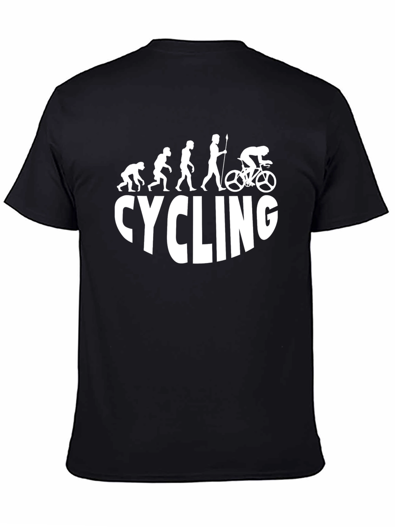 Evolution of Cycling Black T-Shirt