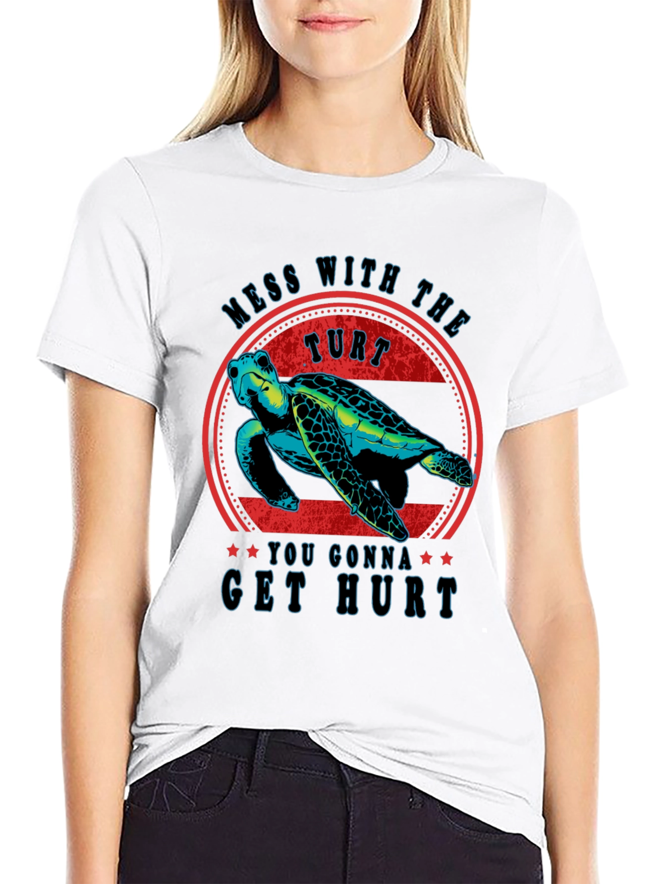 Mess With The Turt T-Shirt Funny Turtle Graphic Tee
