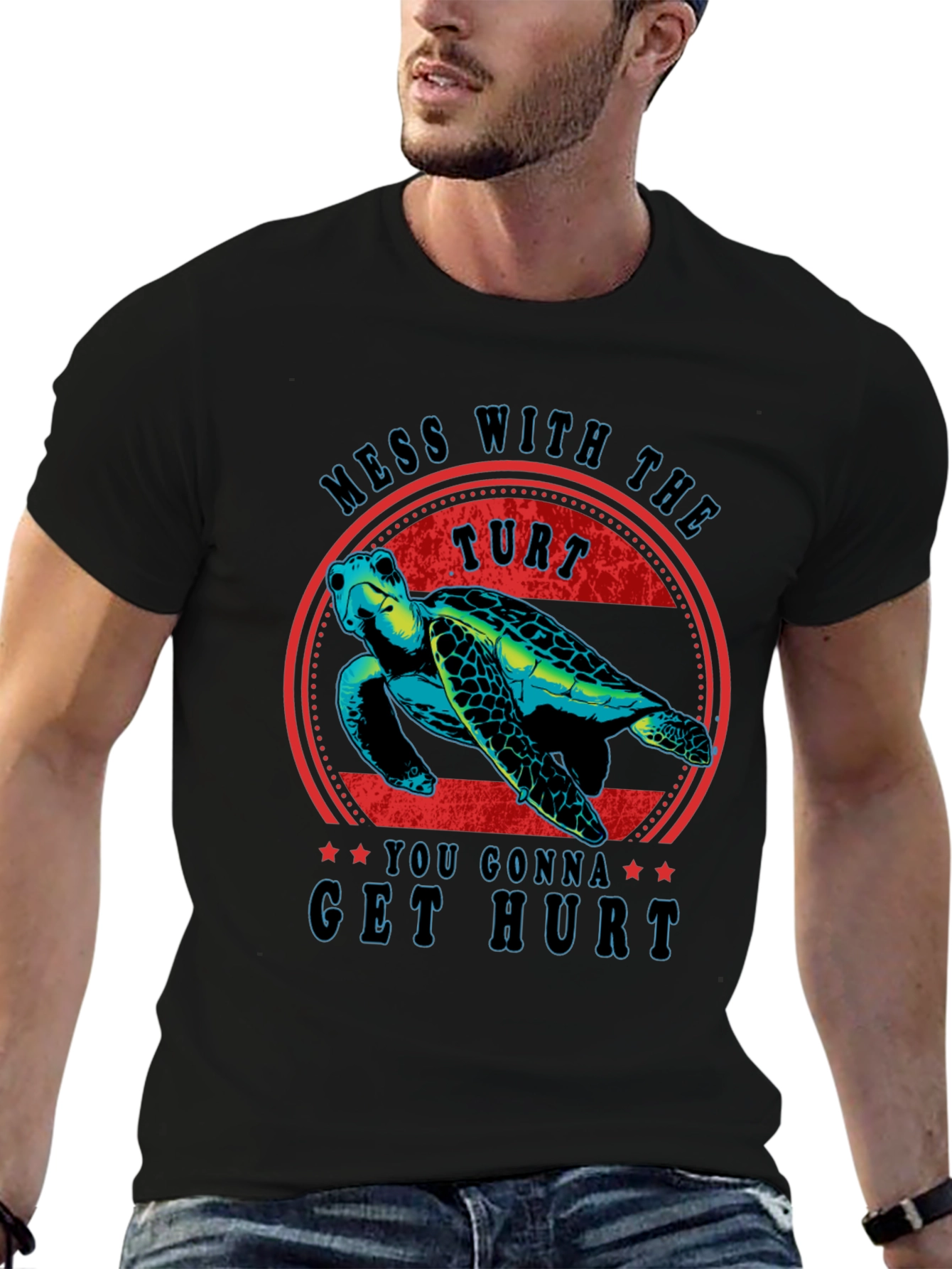 Mess With The Turt T-Shirt Funny Turtle Graphic Tee
