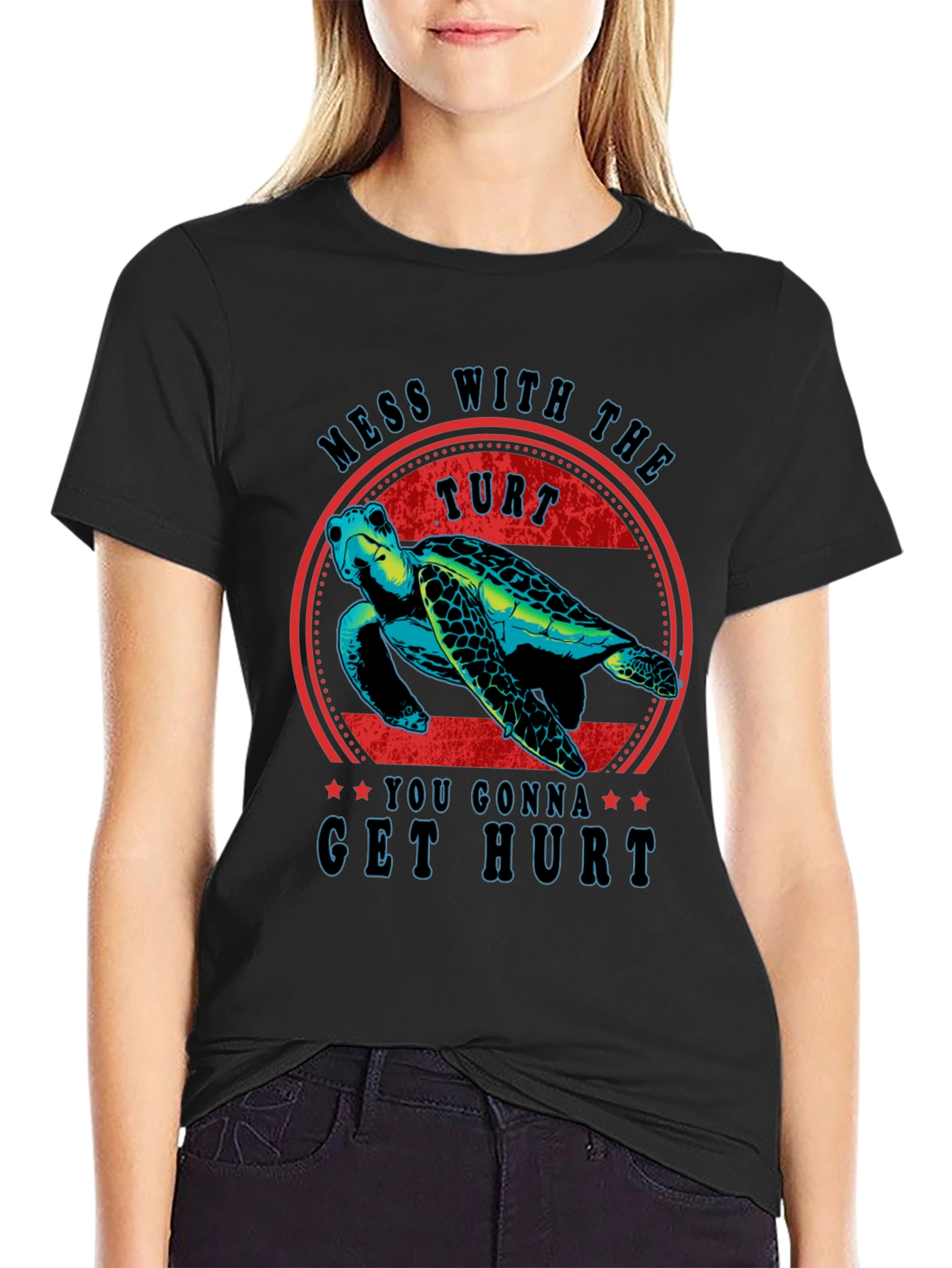 Mess With The Turt T-Shirt Funny Turtle Graphic Tee