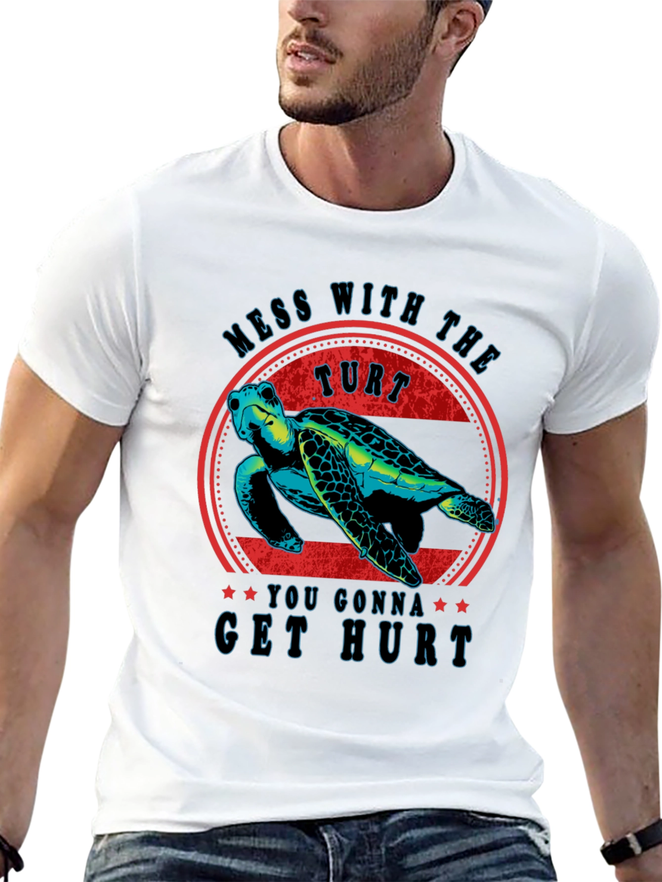 Mess With The Turt T-Shirt Funny Turtle Graphic Tee