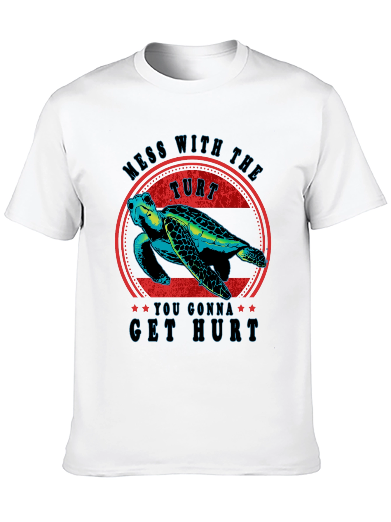 Mess With The Turt T-Shirt Funny Turtle Graphic Tee