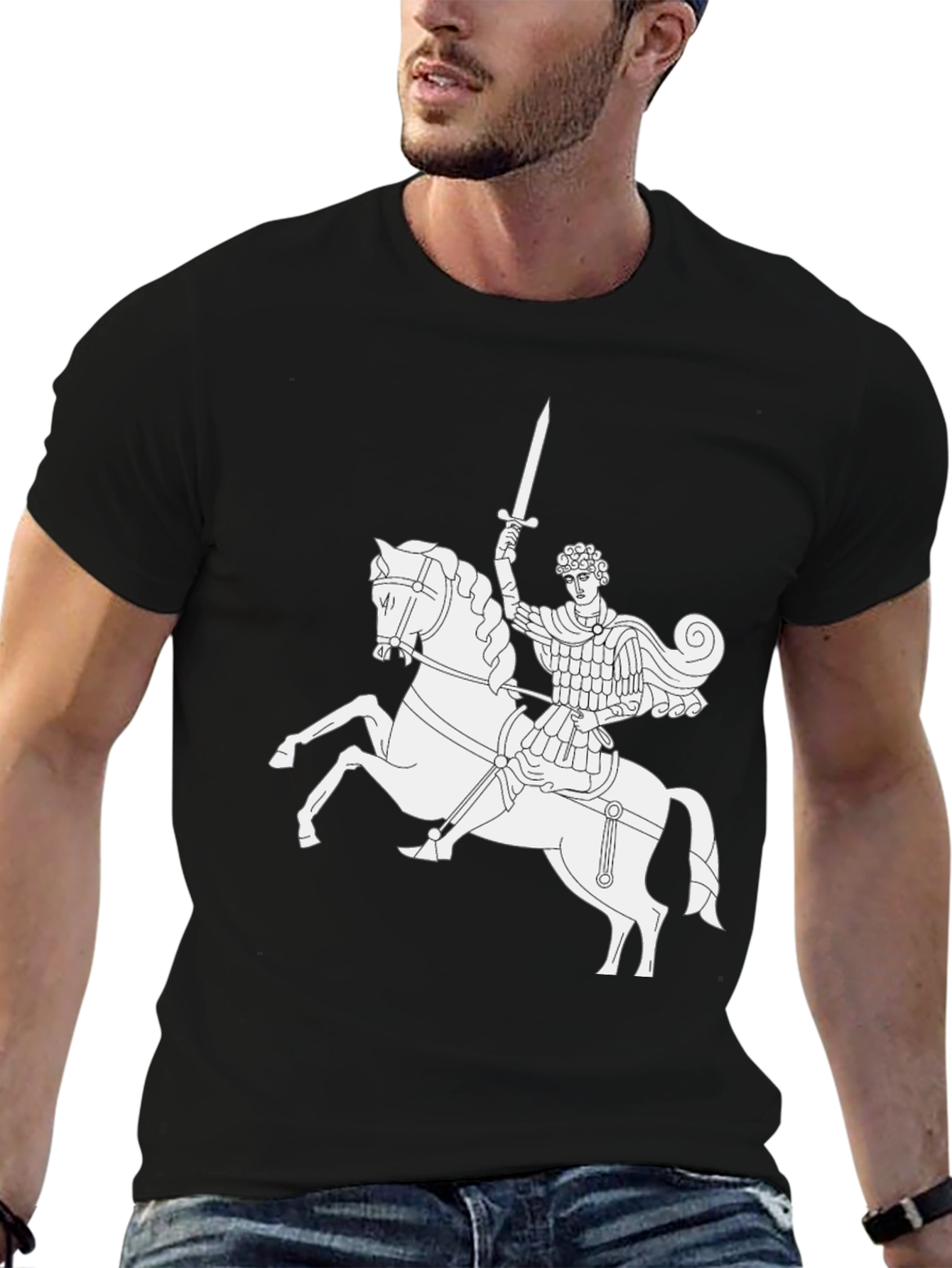 Medieval Knight T-Shirt - Black