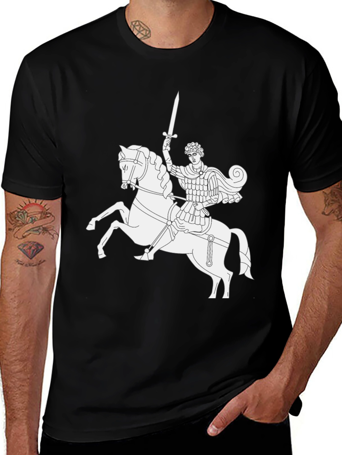 Medieval Knight T-Shirt - Black