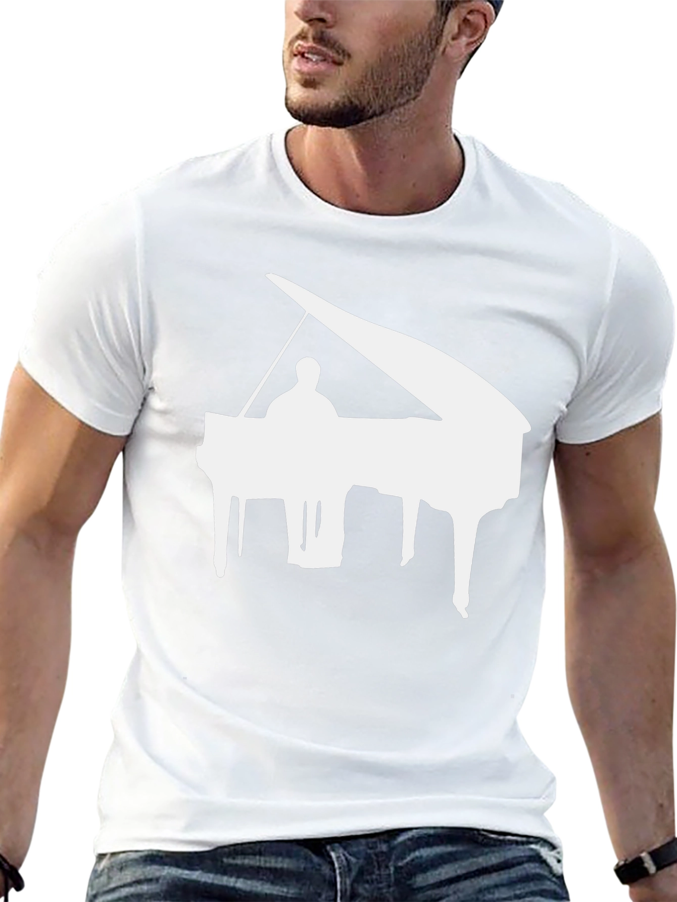 Piano Graphic Tee - Musician Style