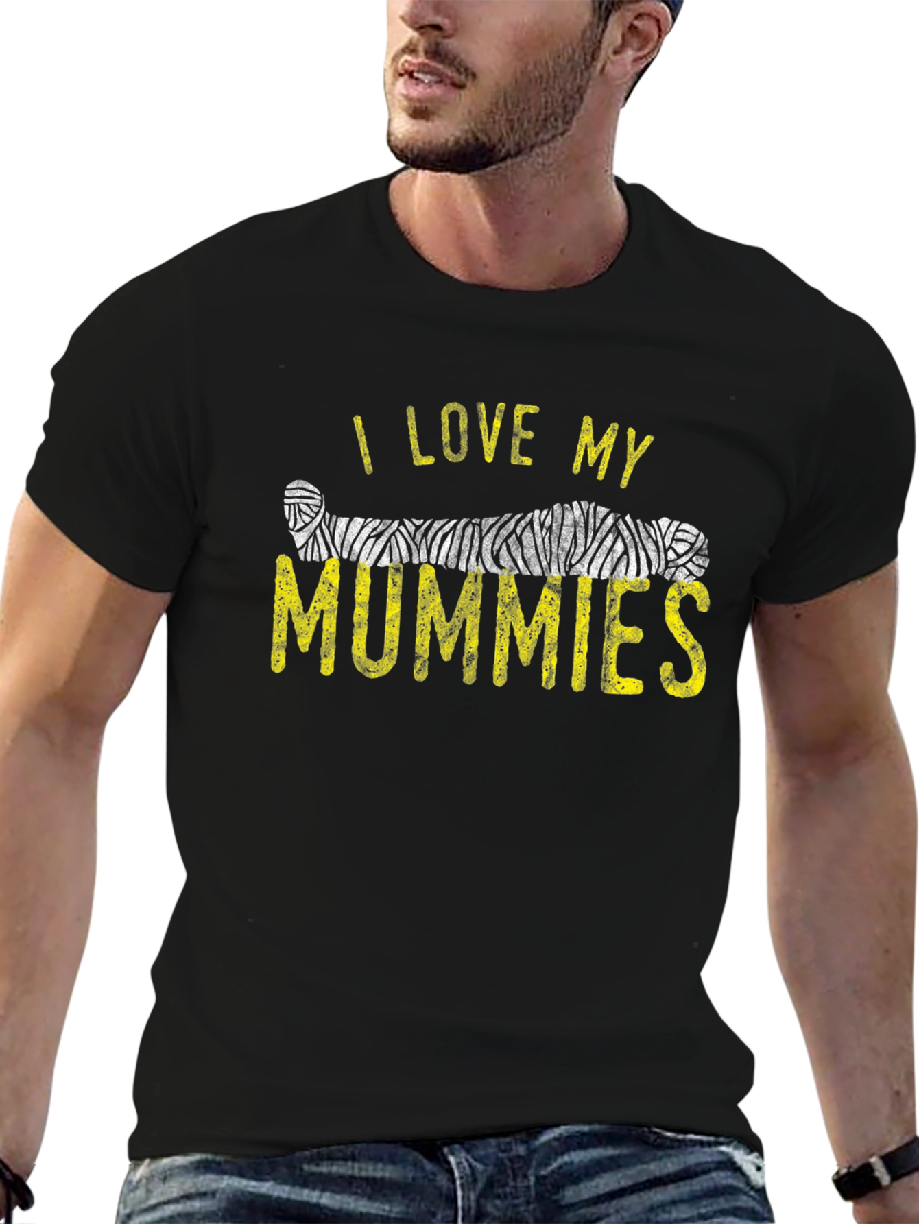 I Love My Mummies T-Shirt - Halloween Graphic Tee