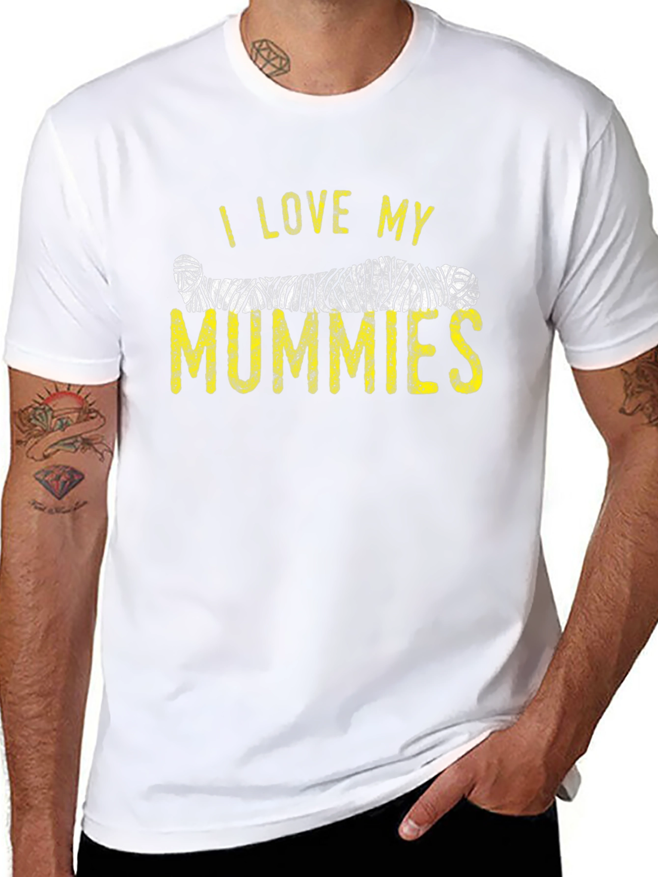 I Love My Mummies T-Shirt - Halloween Graphic Tee