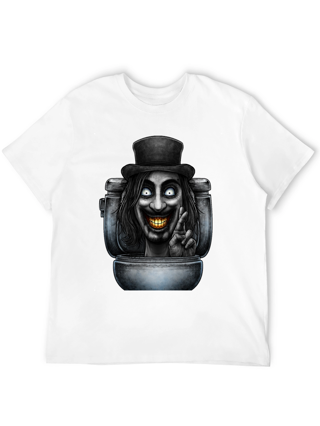 Toilet Monster T-Shirt - Black Graphic Tee
