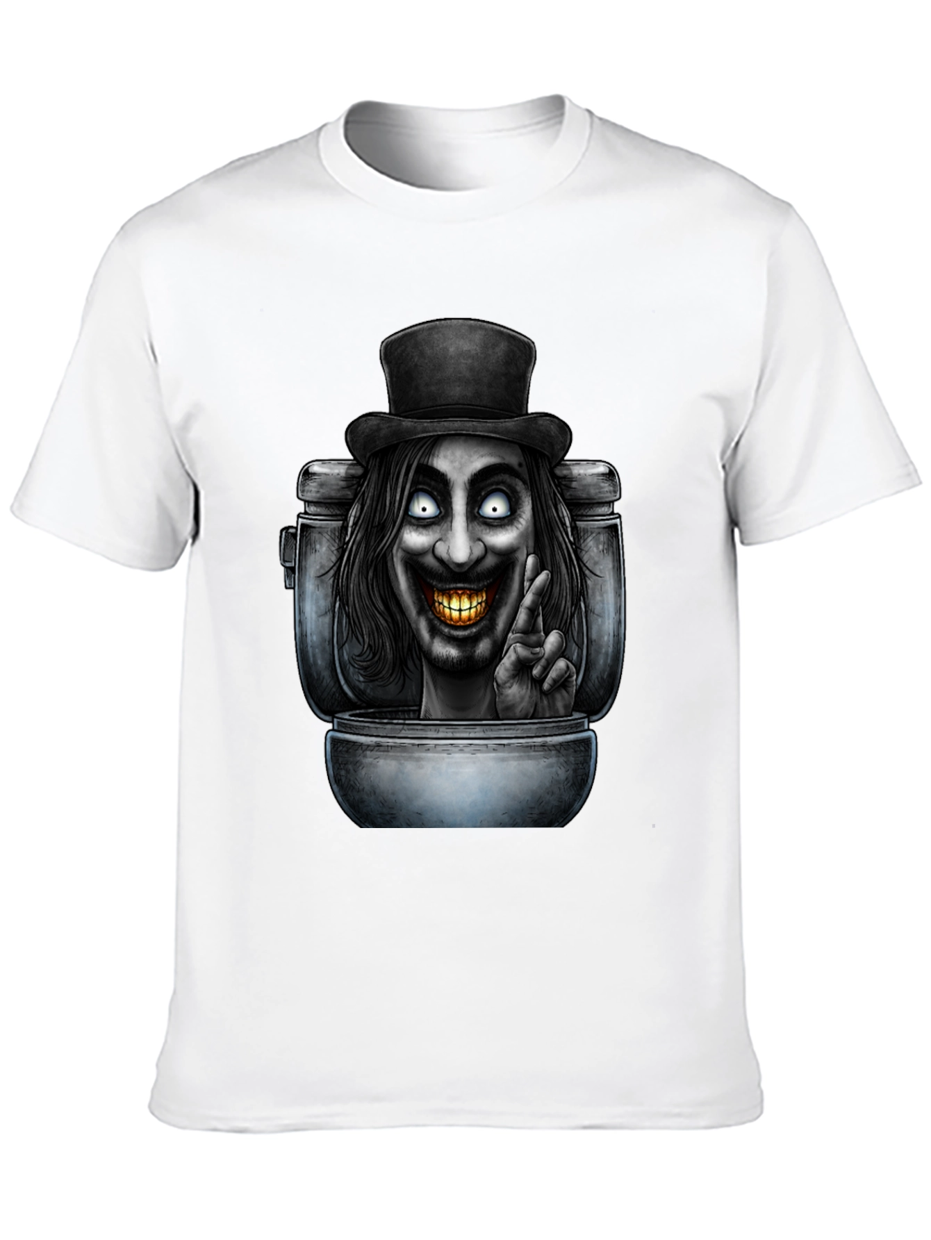Toilet Monster T-Shirt - Black Graphic Tee
