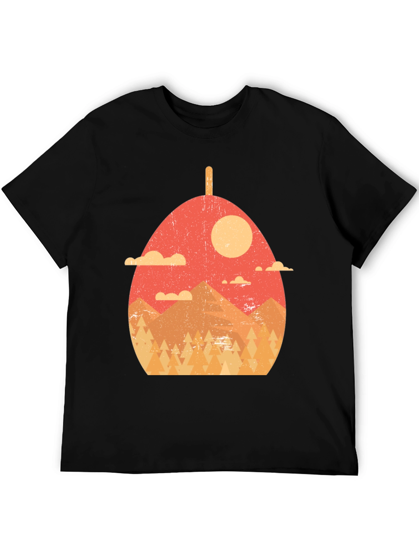 Retro Mountainscape Graphic Tee - Nature Lovers Shirt