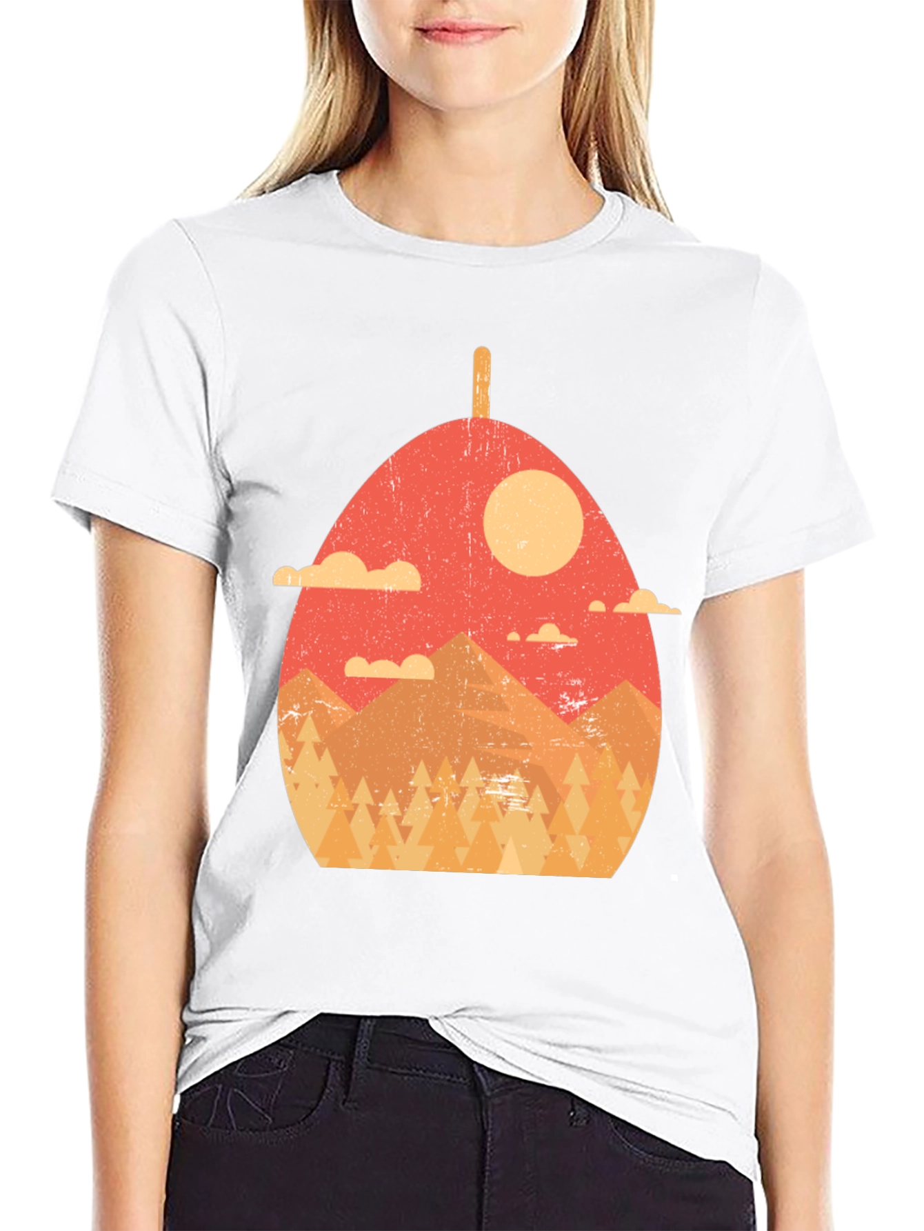 Retro Mountainscape Graphic Tee - Nature Lovers Shirt