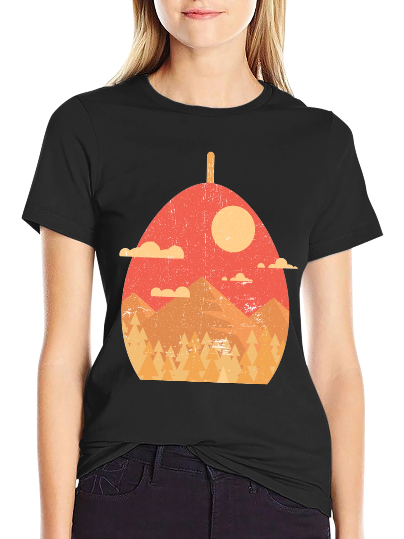 Retro Mountainscape Graphic Tee - Nature Lovers Shirt