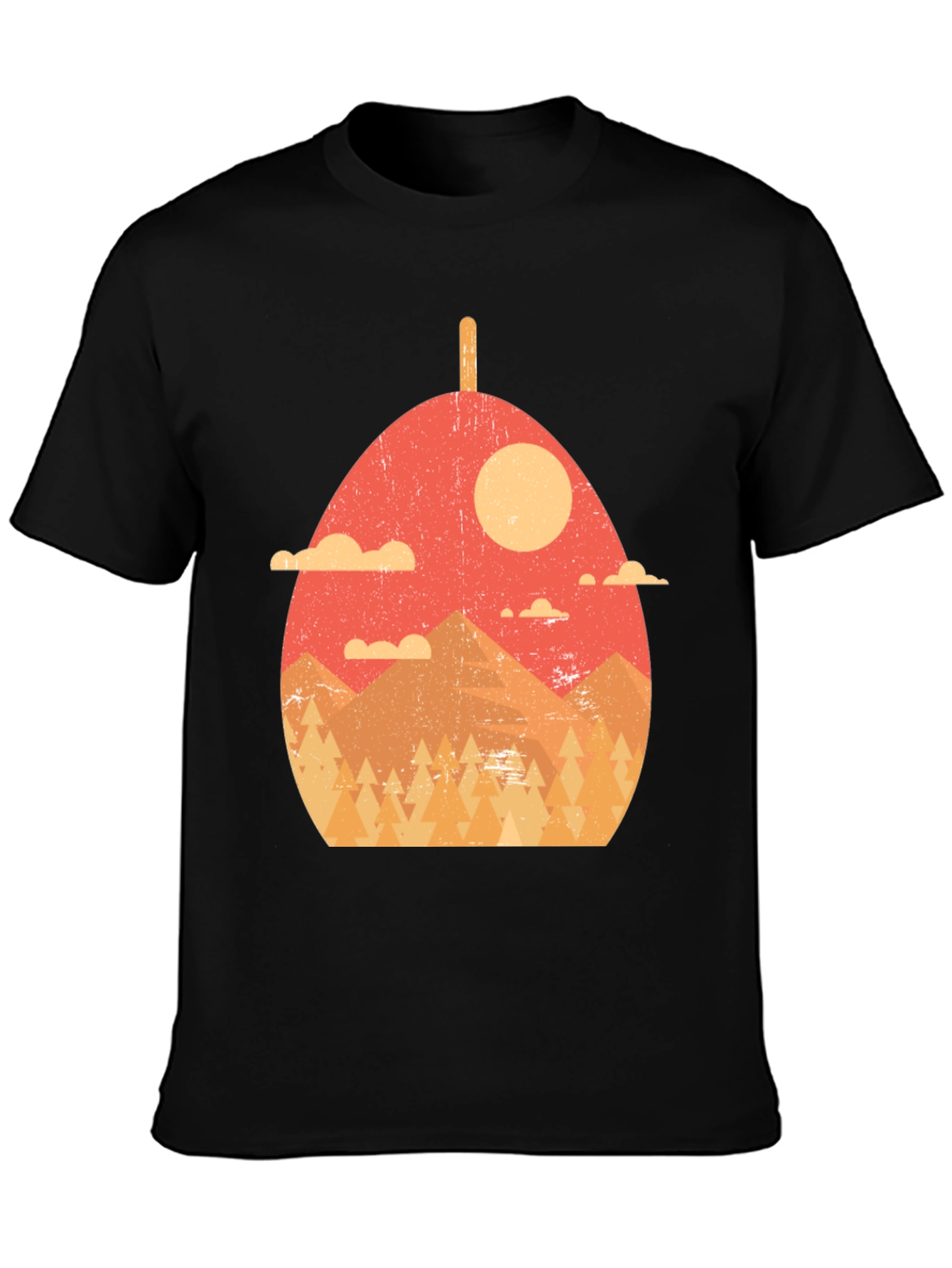 Retro Mountainscape Graphic Tee - Nature Lovers Shirt