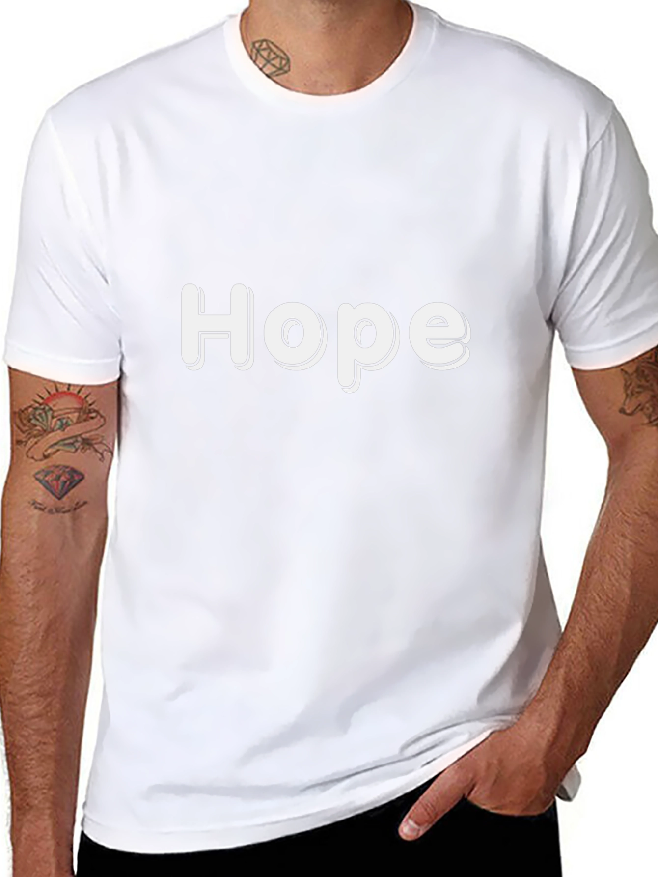Hope Graphic Tee - Black Casual Shirt