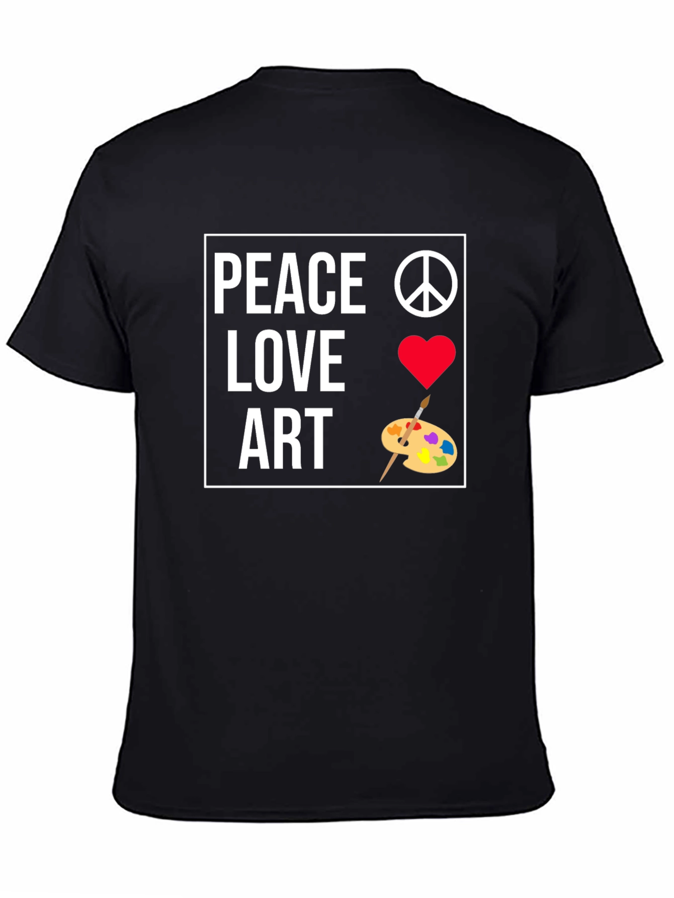 Peace Love Art Graphic T-Shirt