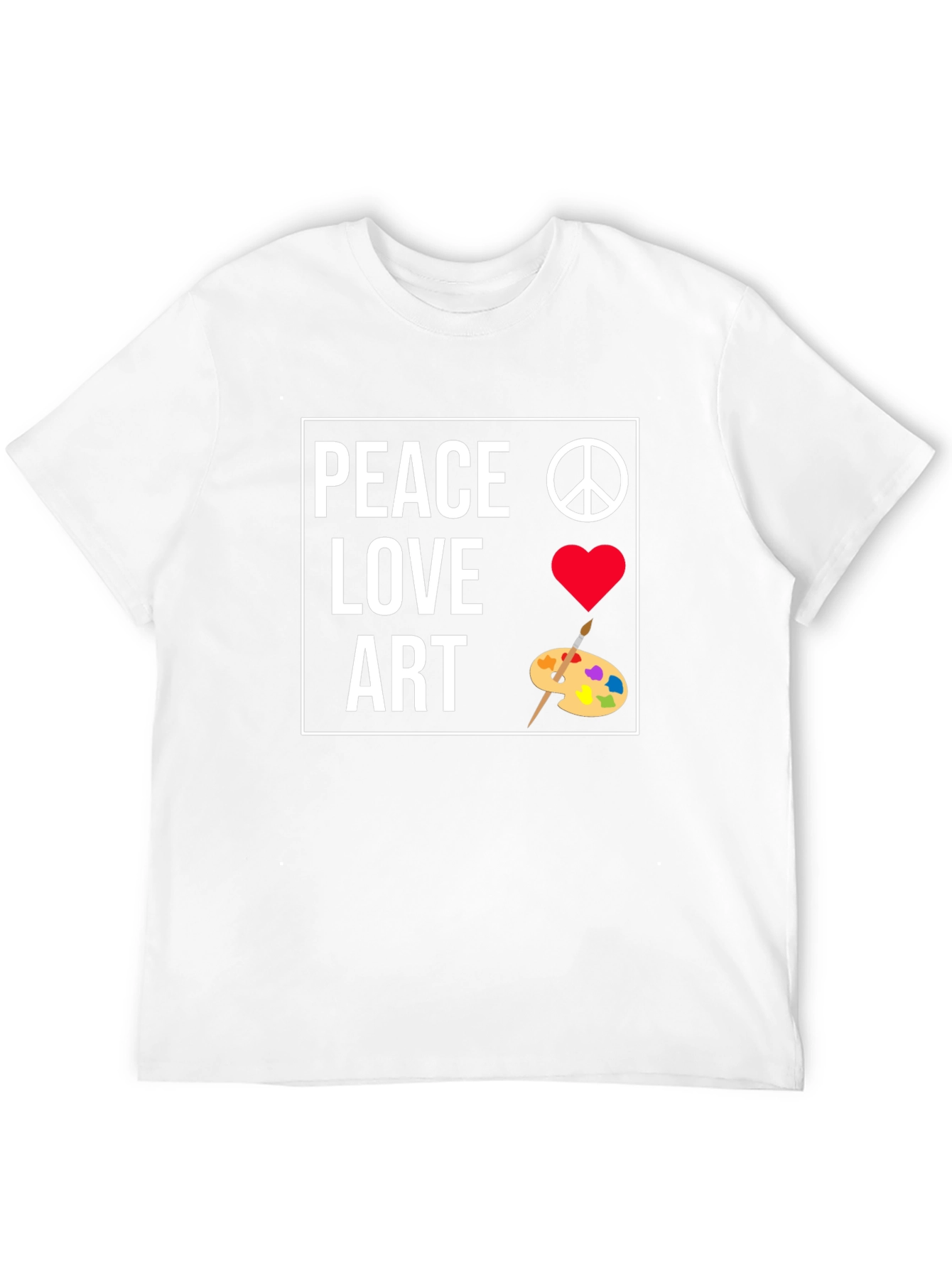 Peace Love Art Graphic T-Shirt