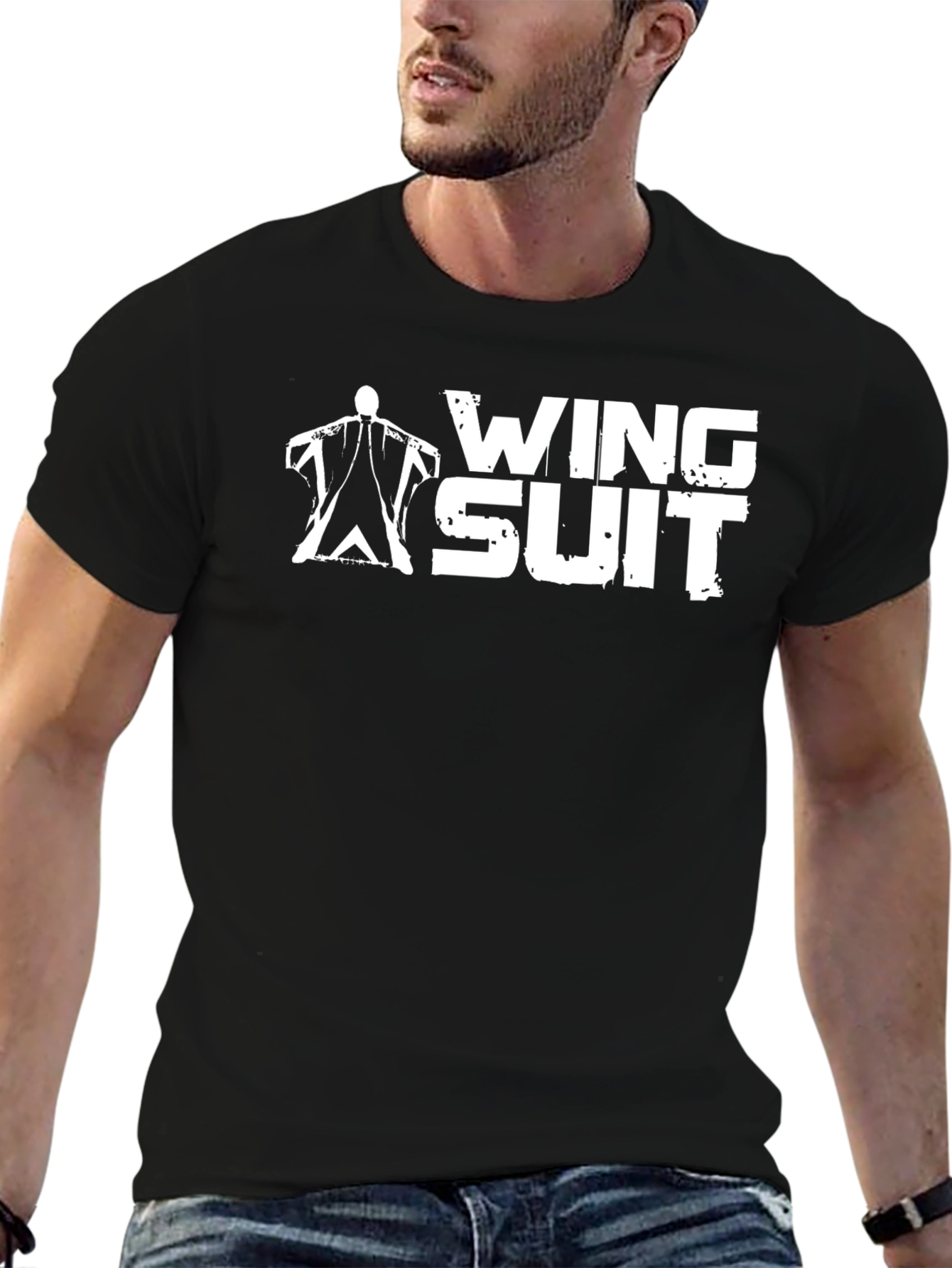 Wingsuit T-Shirt - Black Graphic Tee
