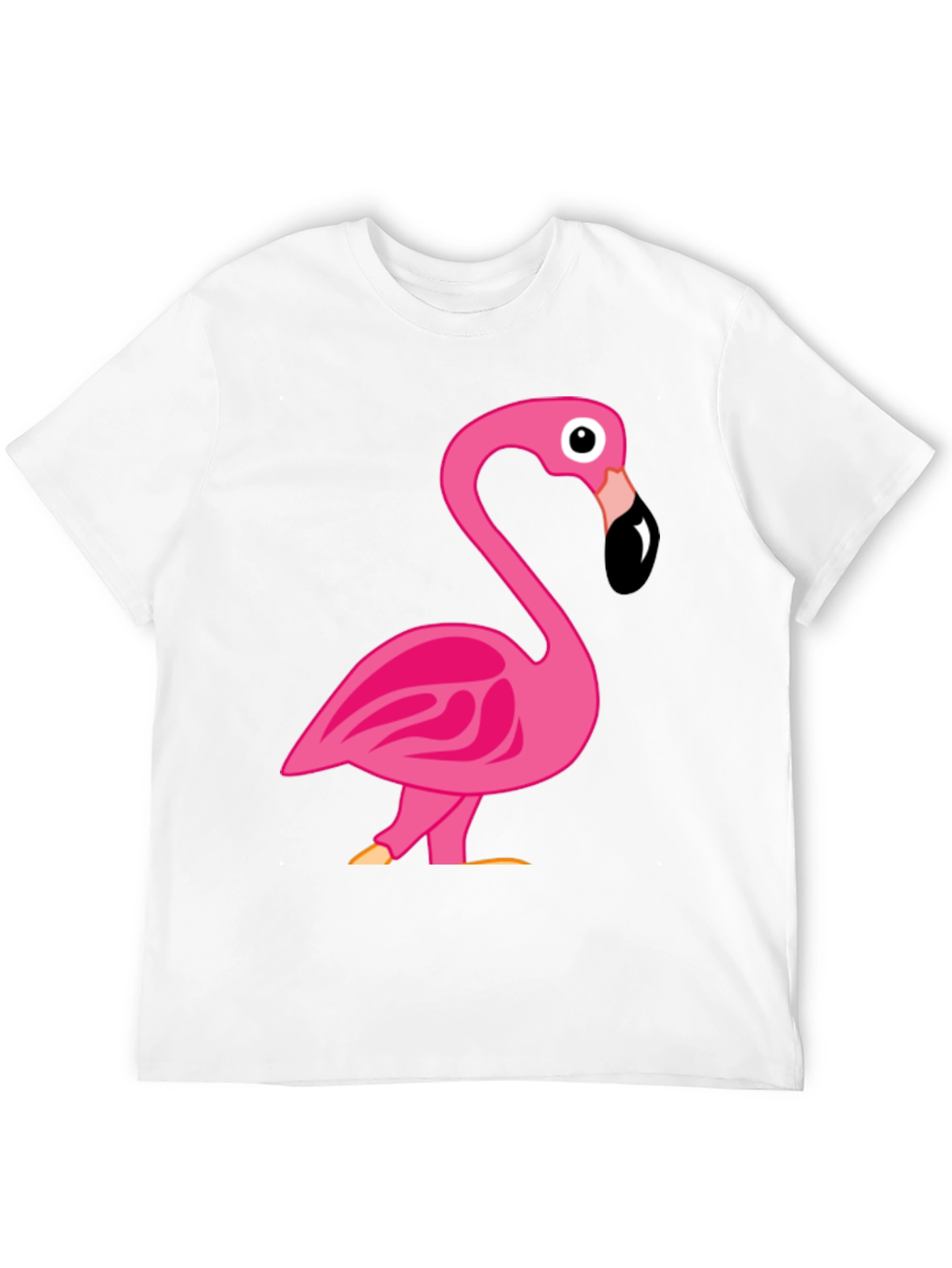 Fun Flamingo Graphic T-Shirt - Black