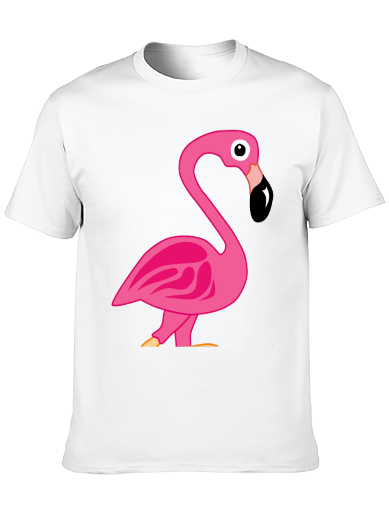 Fun Flamingo Graphic T-Shirt - Black