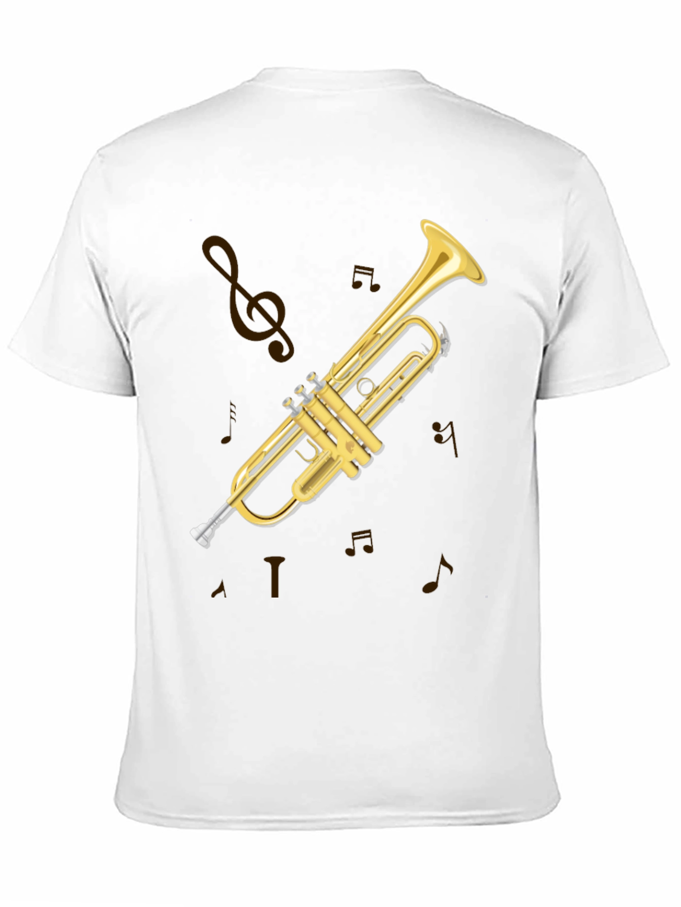 Trumpet Graphic Tee - Musical Instrument T-Shirt