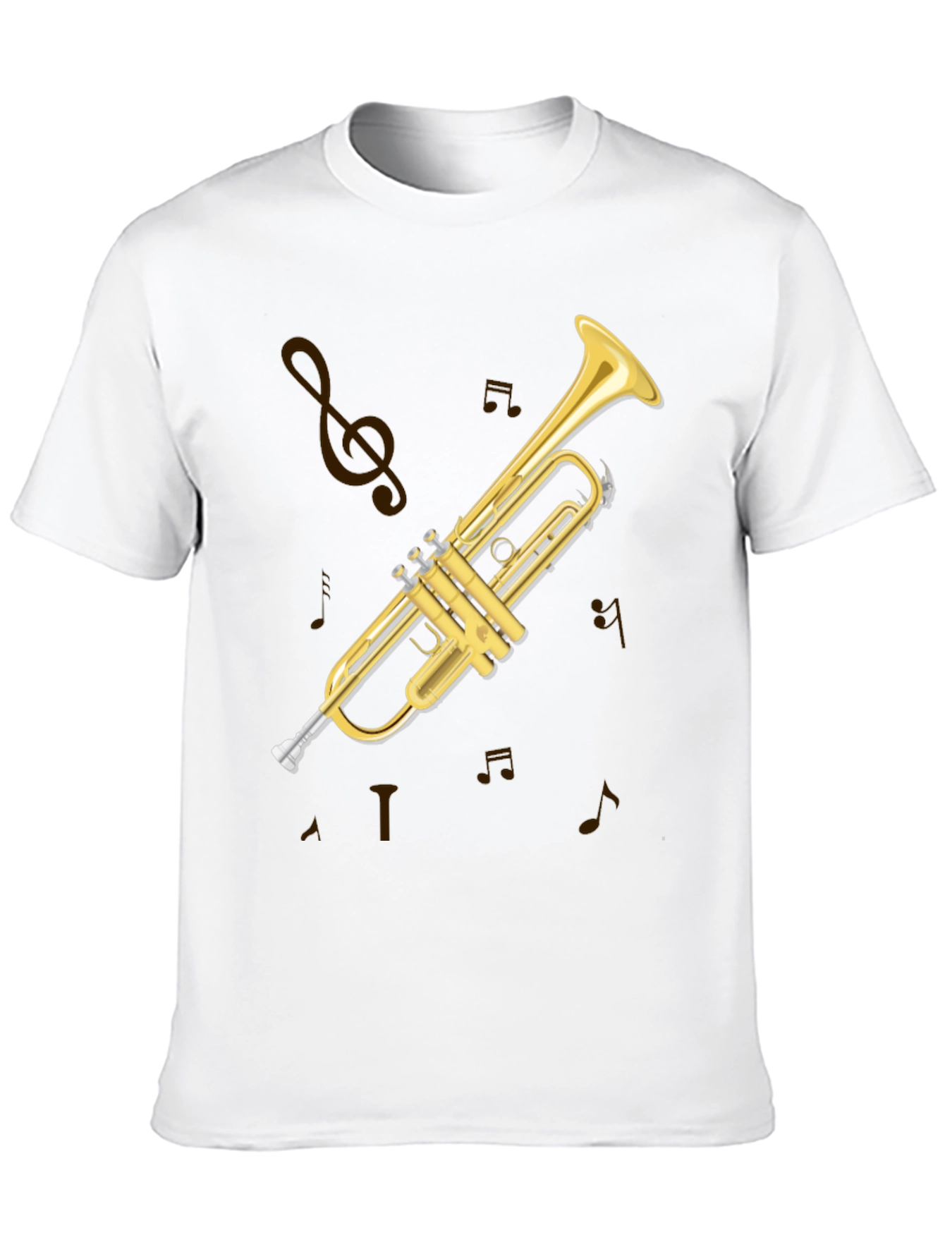Trumpet Graphic Tee - Musical Instrument T-Shirt