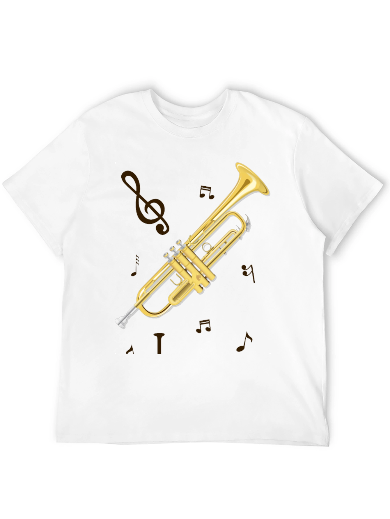 Trumpet Graphic Tee - Musical Instrument T-Shirt