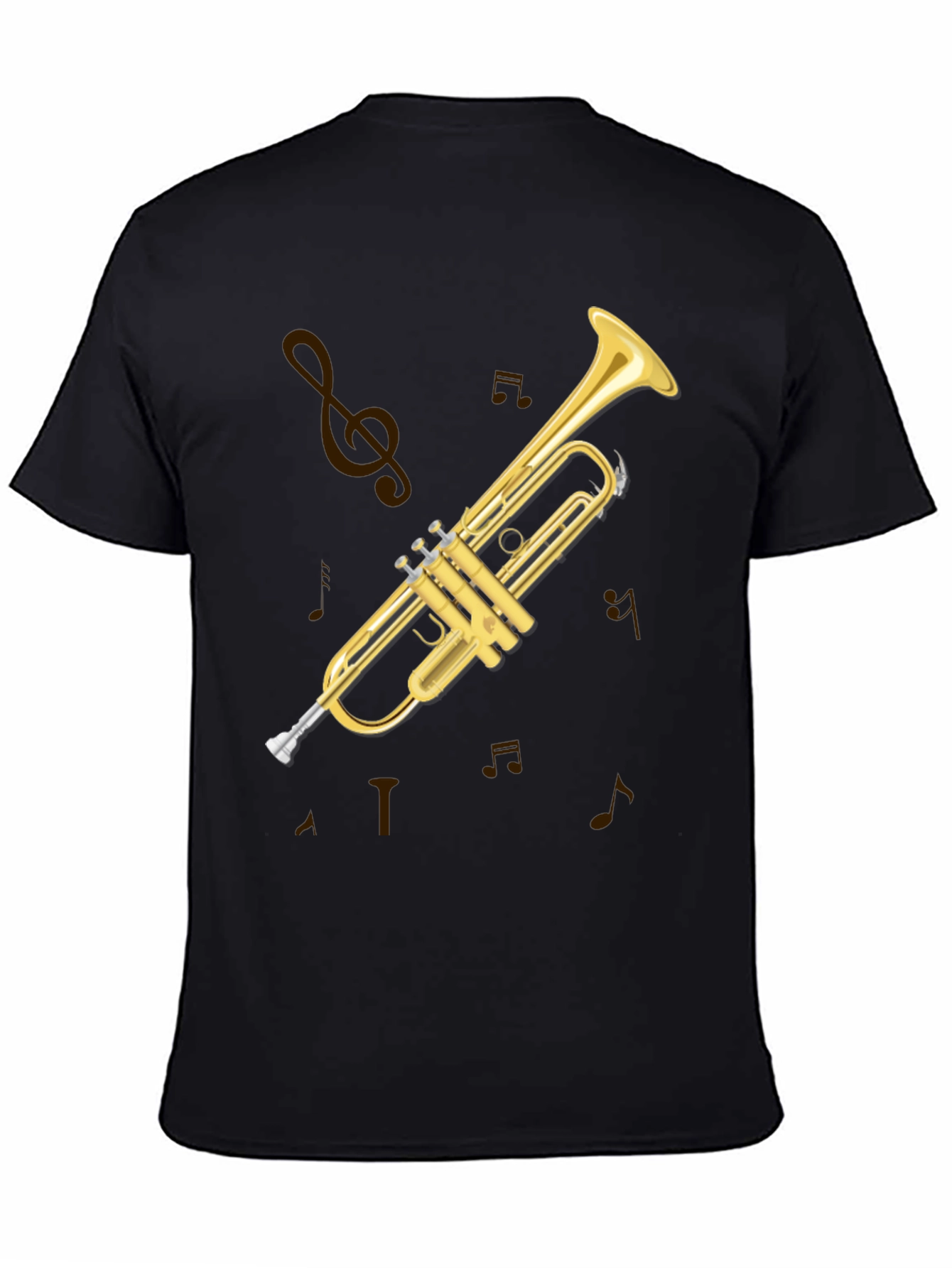 Trumpet Graphic Tee - Musical Instrument T-Shirt