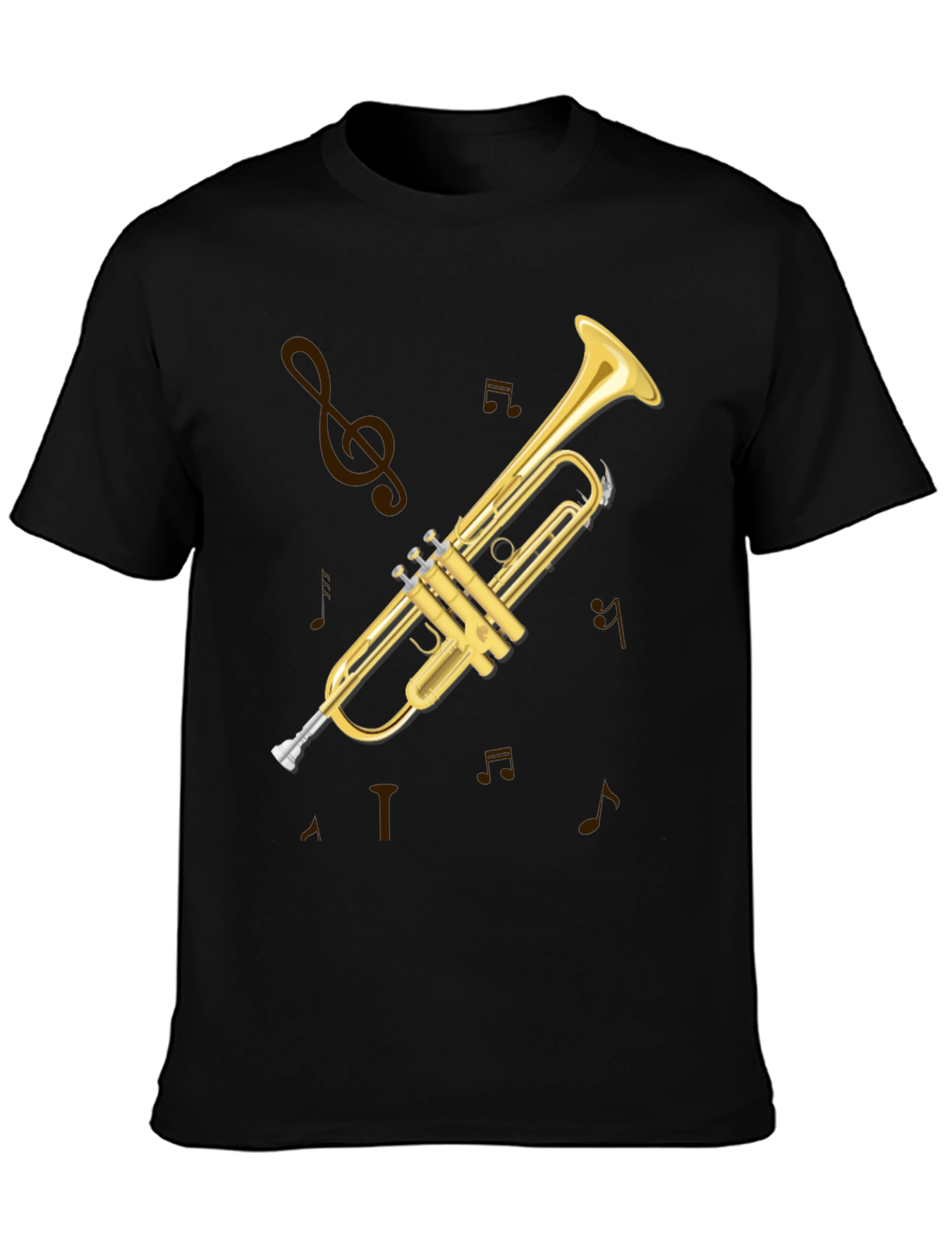 Trumpet Graphic Tee - Musical Instrument T-Shirt