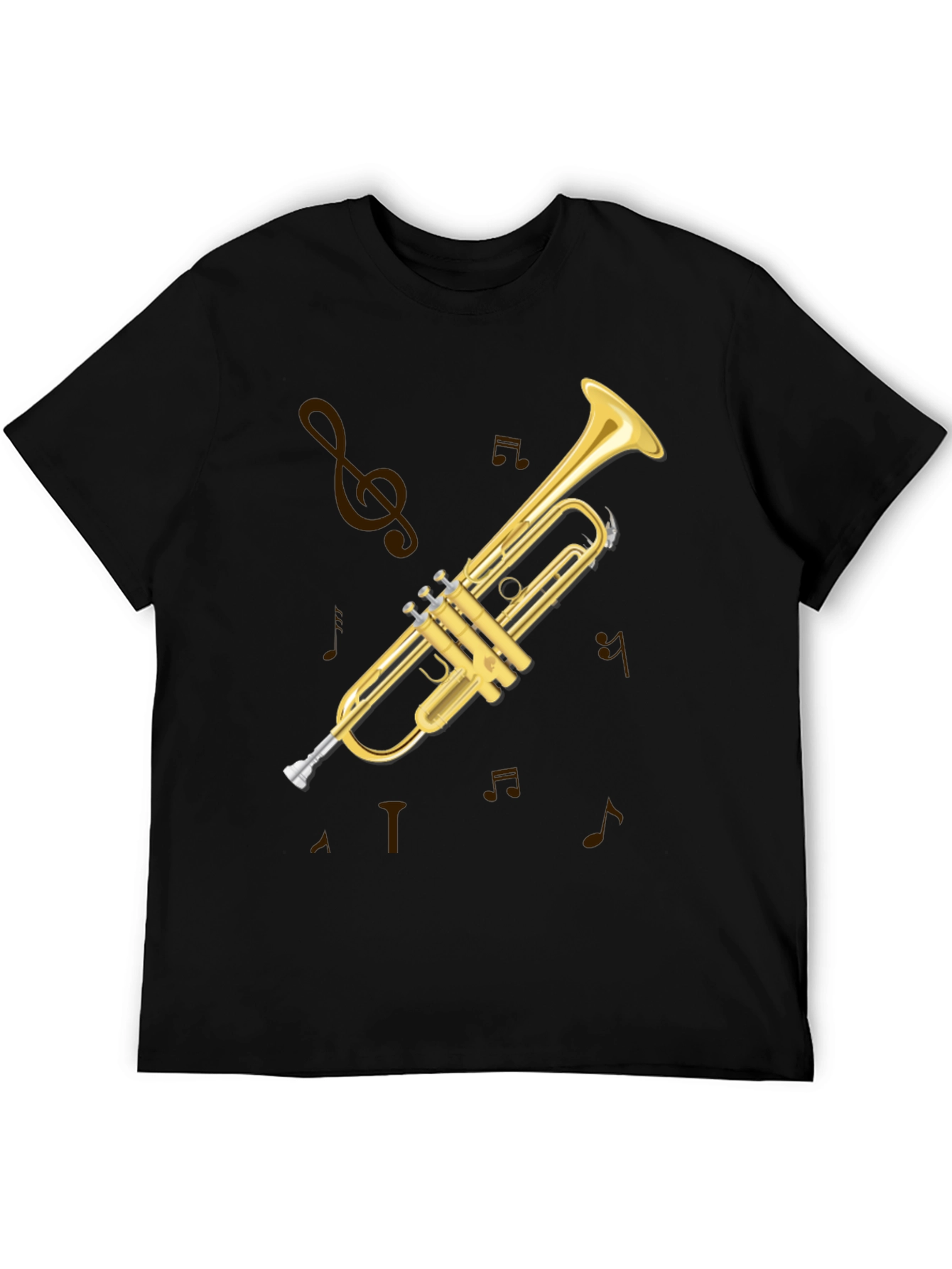 Trumpet Graphic Tee - Musical Instrument T-Shirt