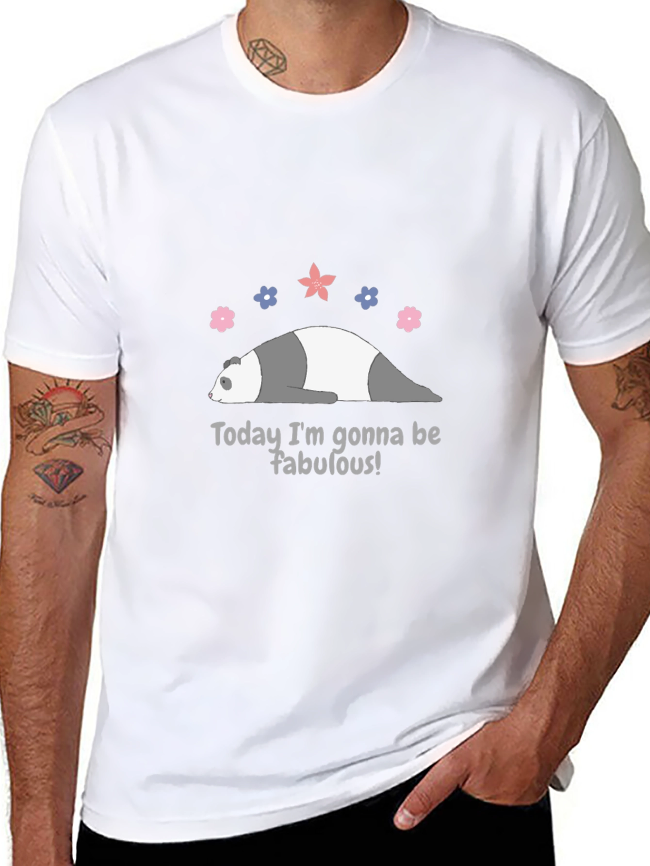 Funny Panda Fabulous Graphic Tee
