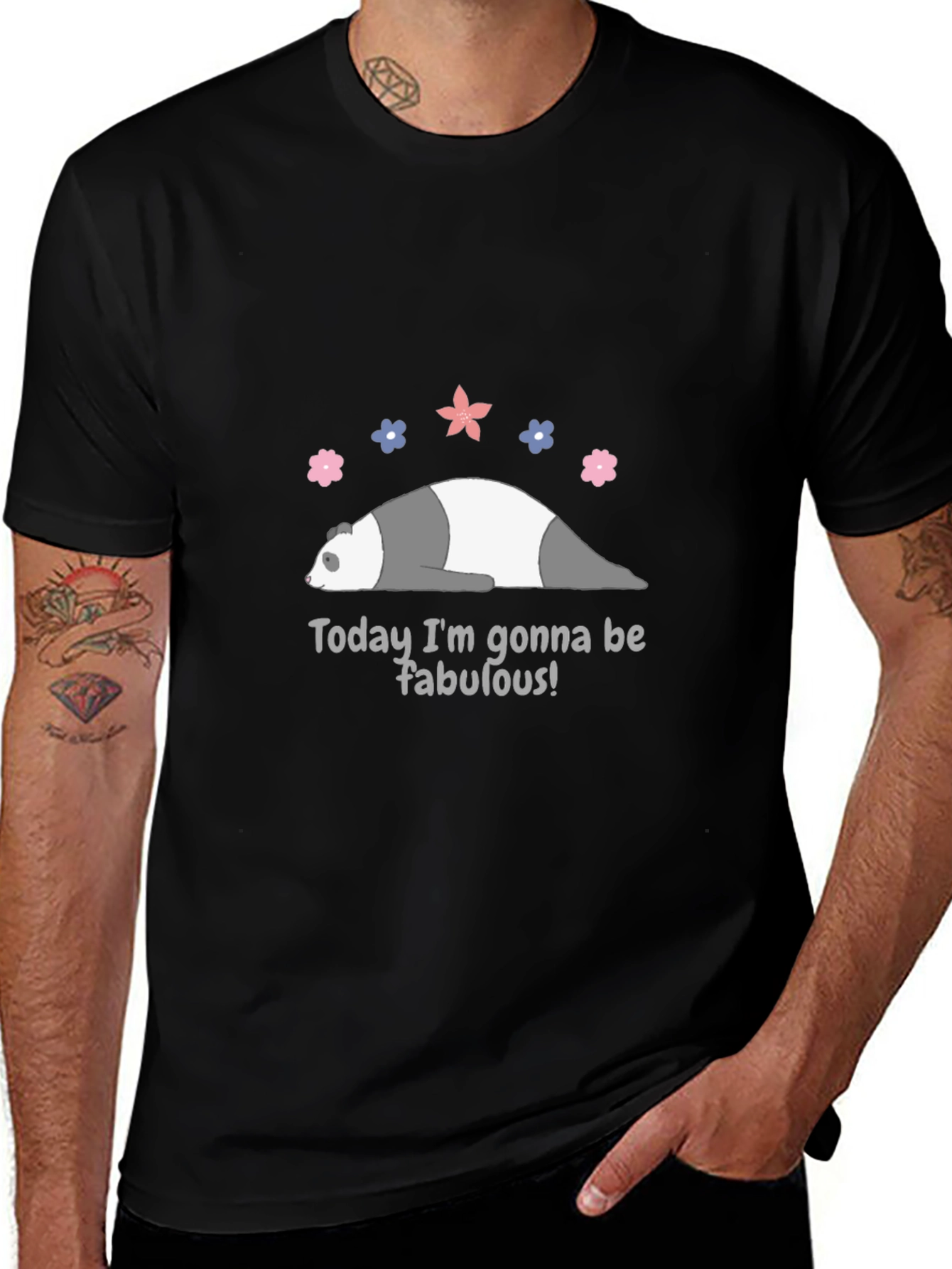 Funny Panda Fabulous Graphic Tee