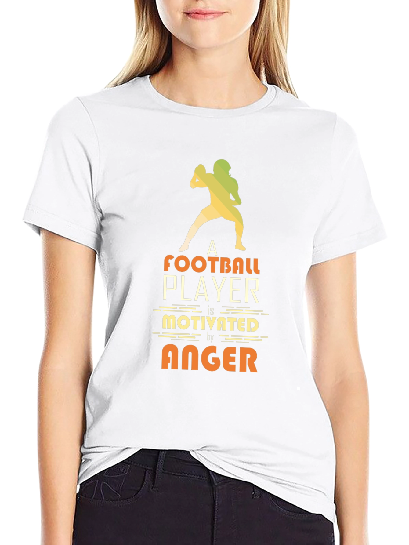 Football Player Motivated by Anger T-Shirt