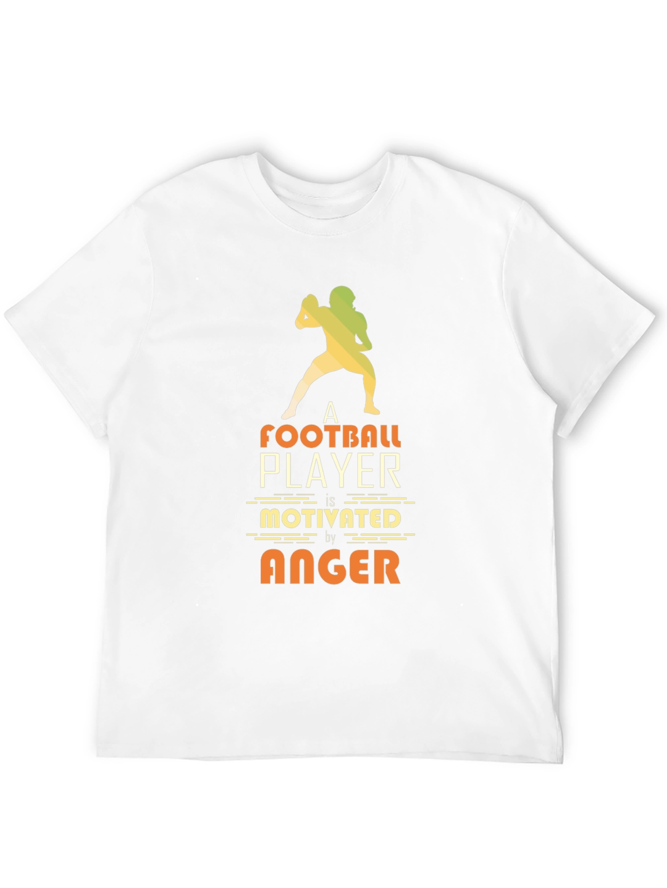 Football Player Motivated by Anger T-Shirt
