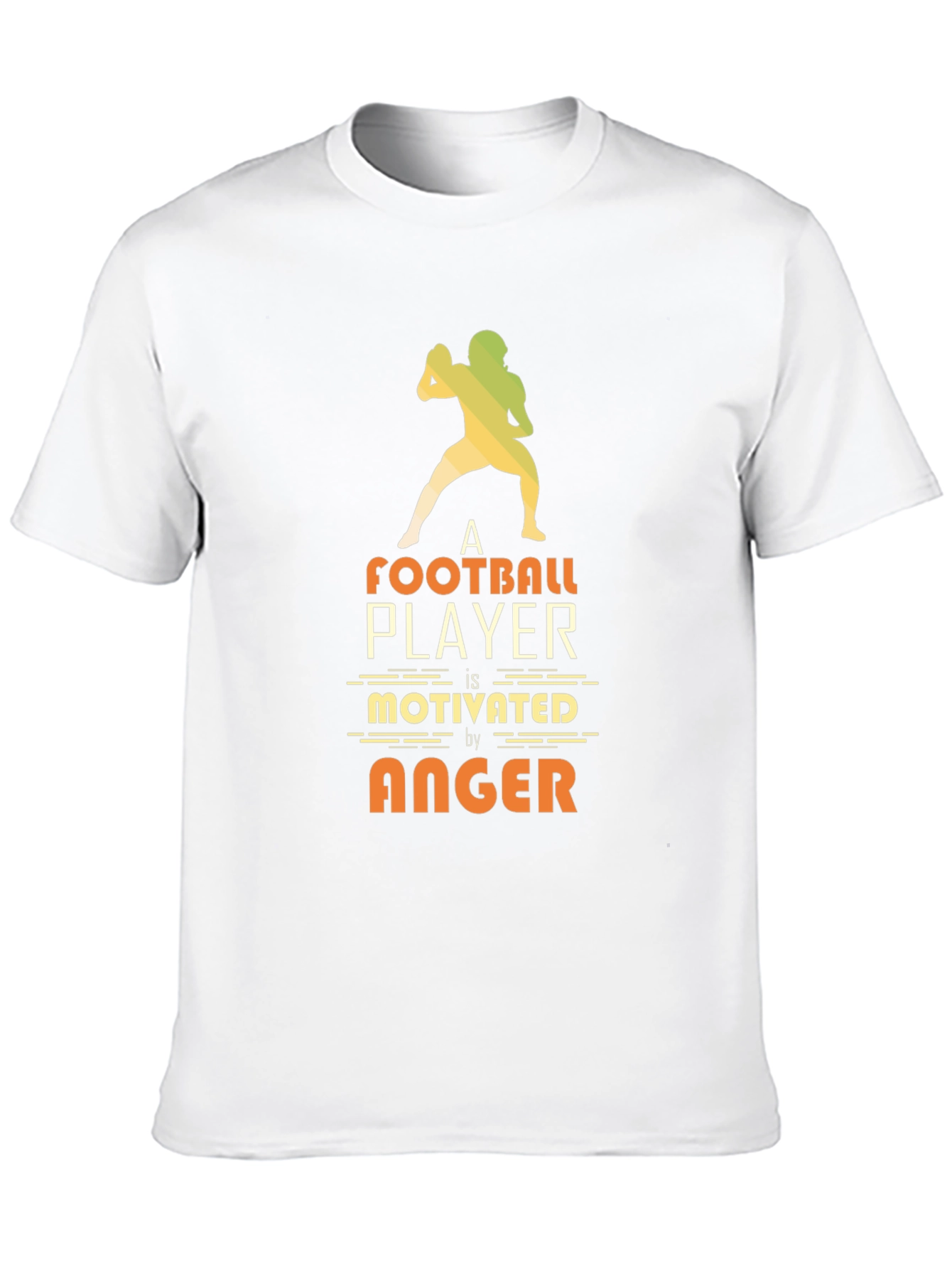 Football Player Motivated by Anger T-Shirt