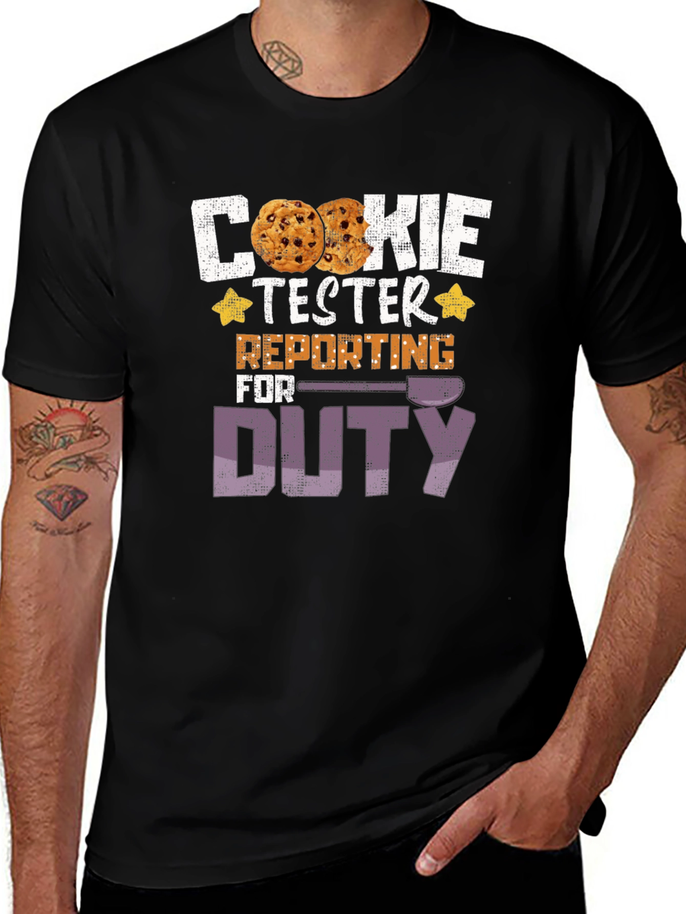 Cookie Tester Duty T-Shirt - Funny Novelty Tee