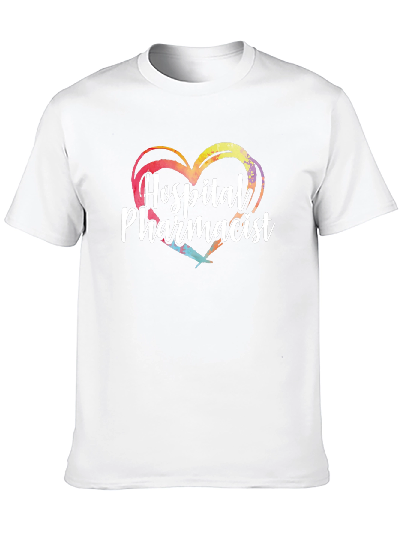 Hospital Pharmacist Heart Graphic T-Shirt