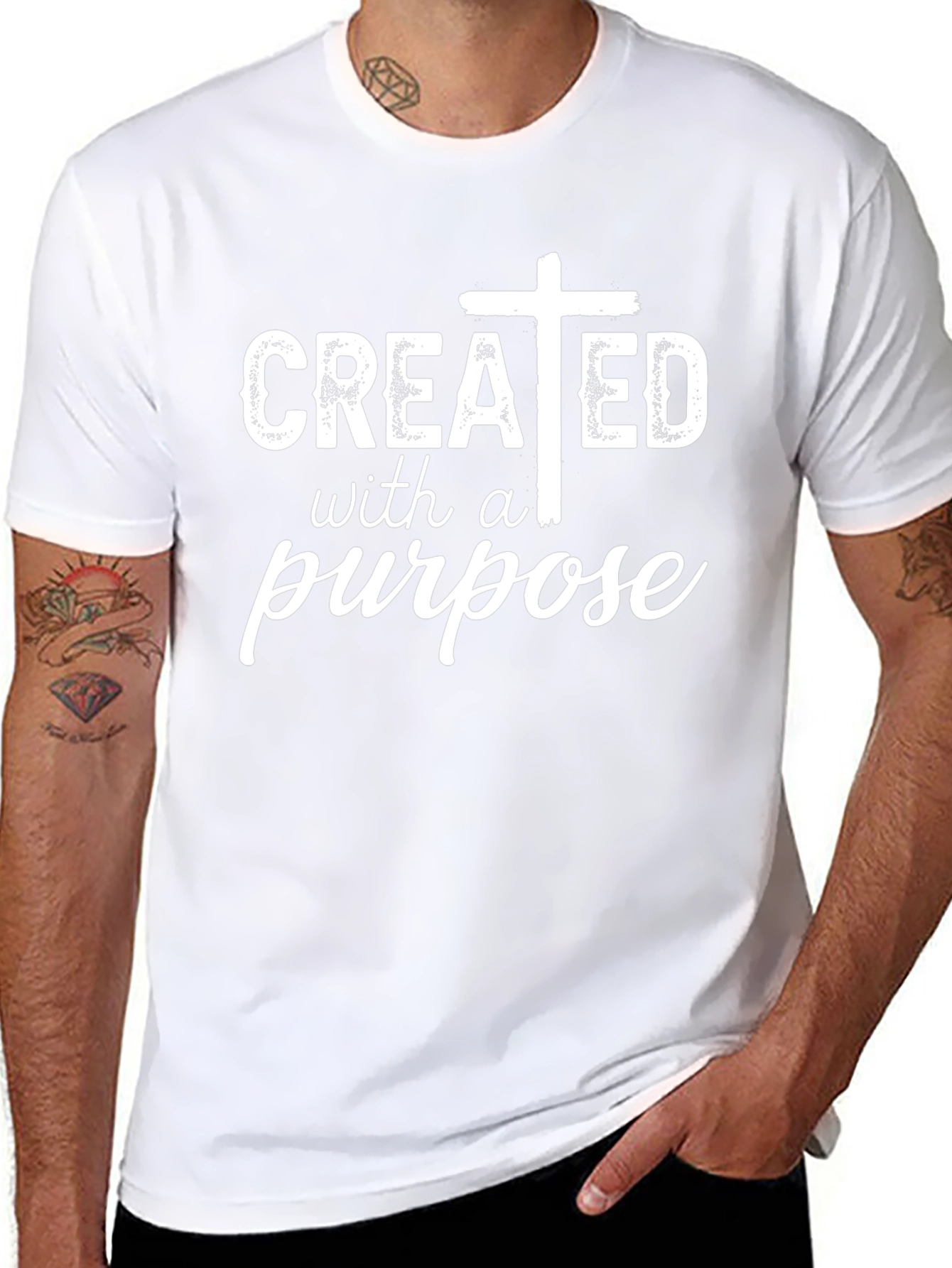 Created with a Purpose T-Shirt - Christian Faith