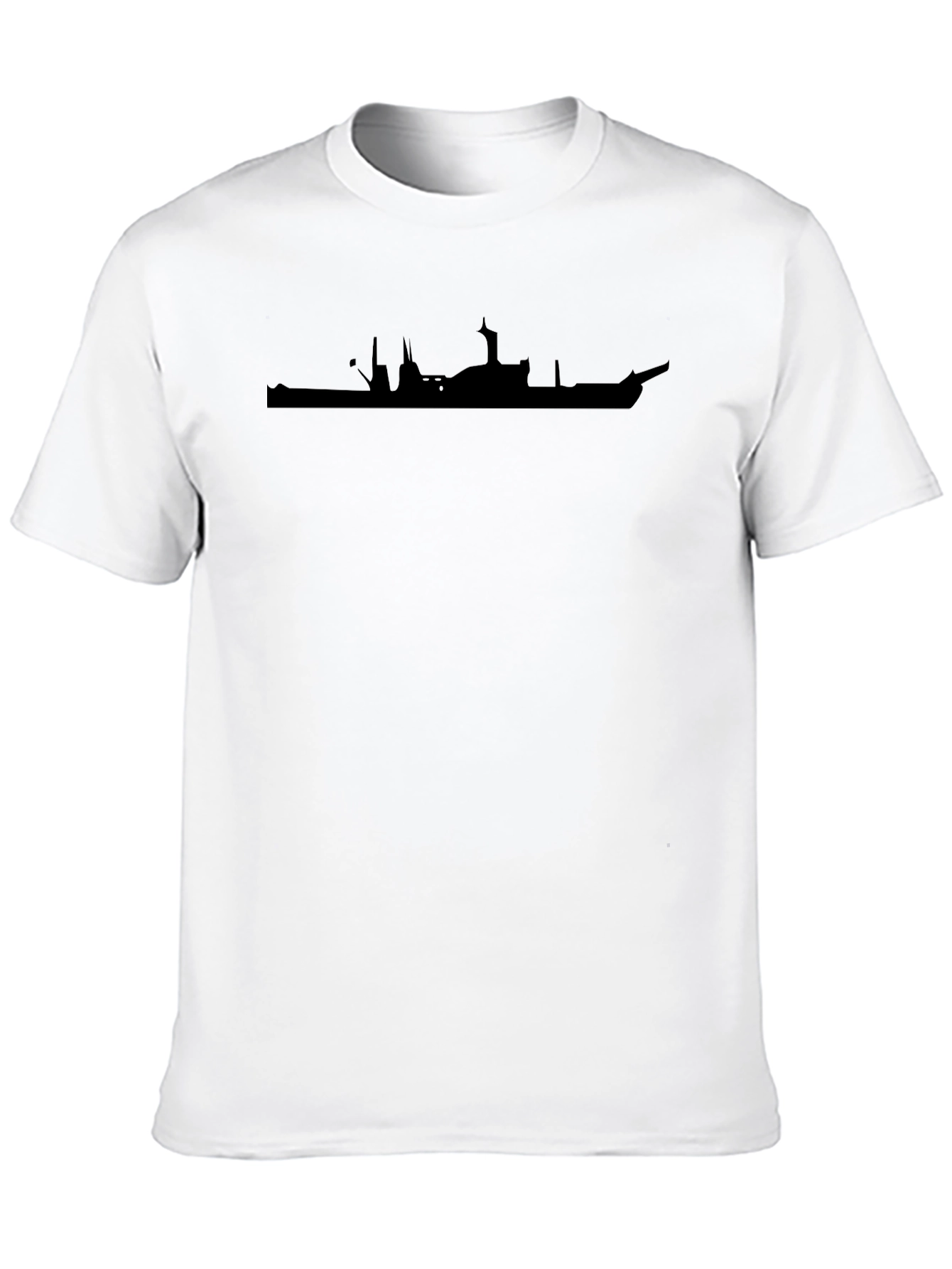 Cityscape Silhouette Black T-Shirt