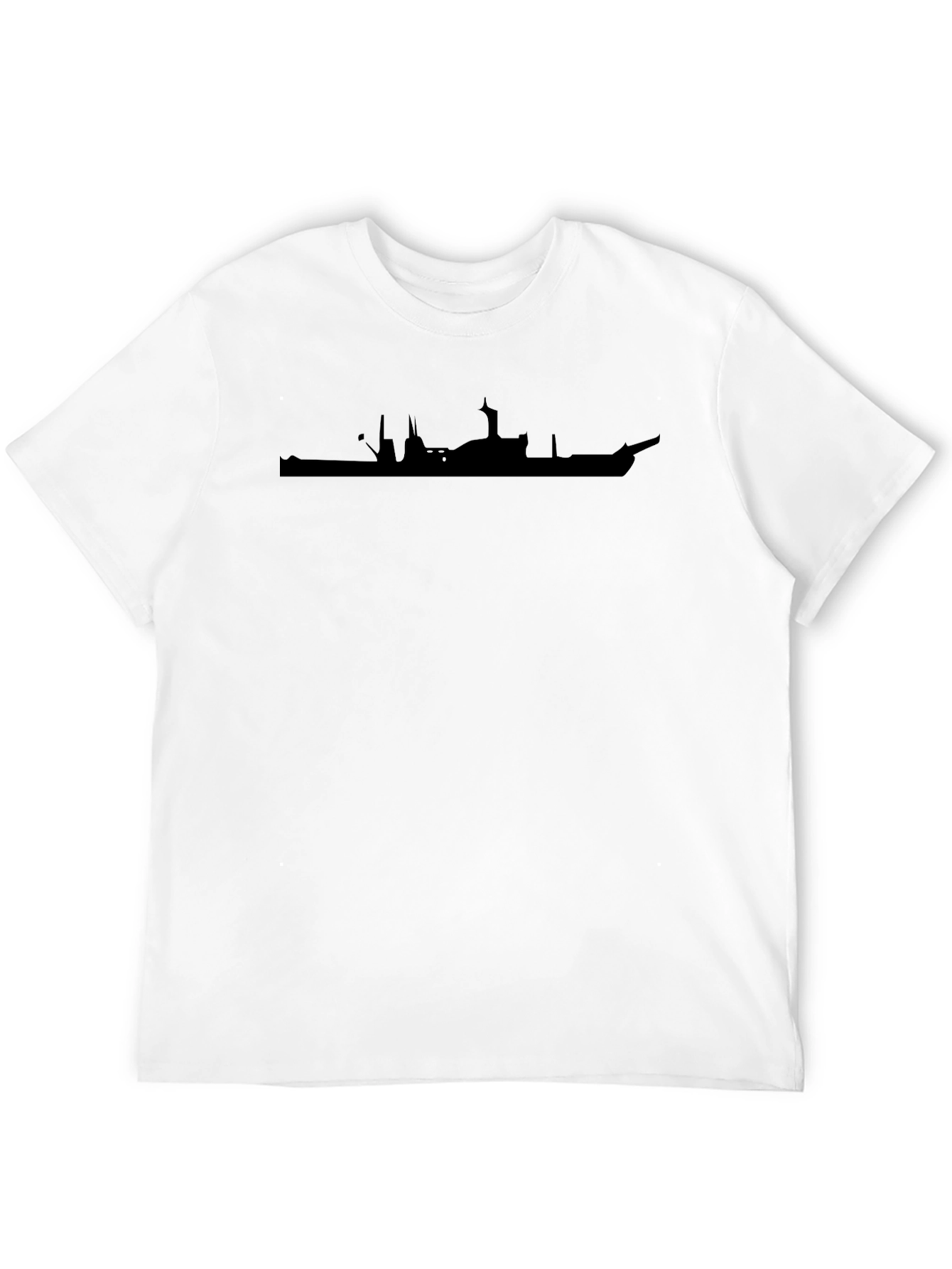 Cityscape Silhouette Black T-Shirt