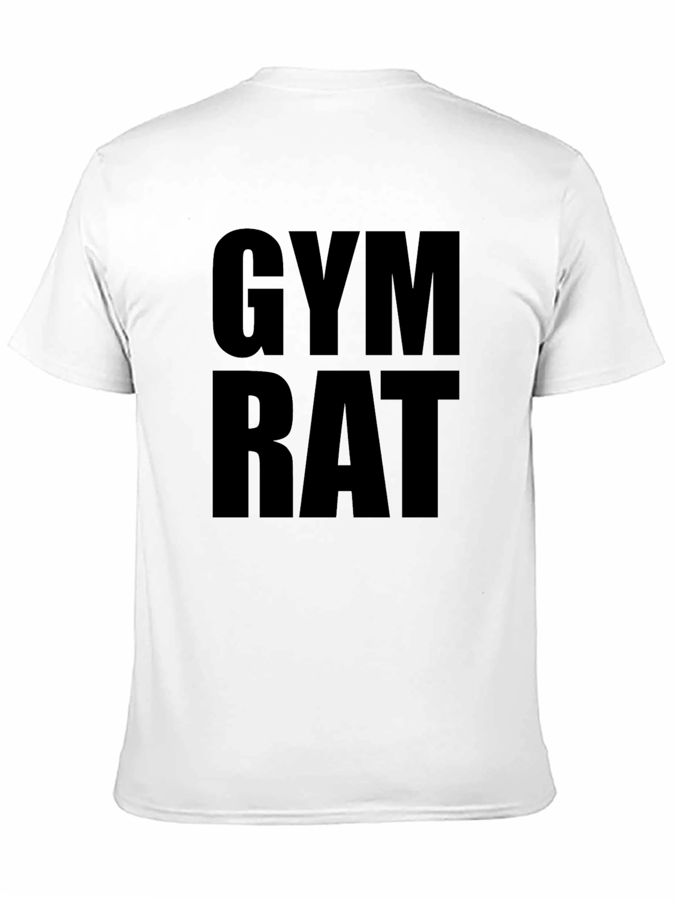 Gym Rat T-Shirt - Black Graphic Tee